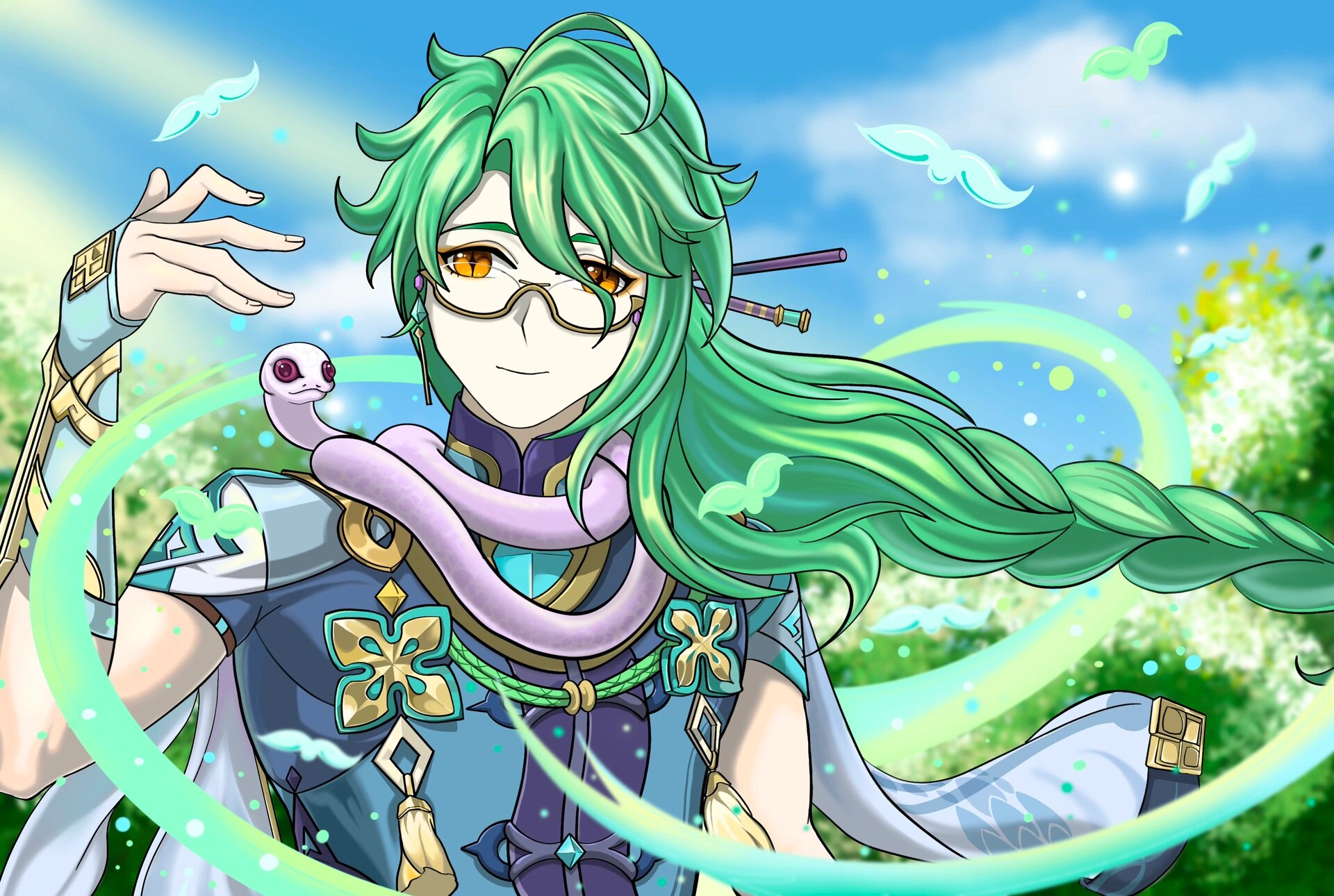 练习一张原神白术