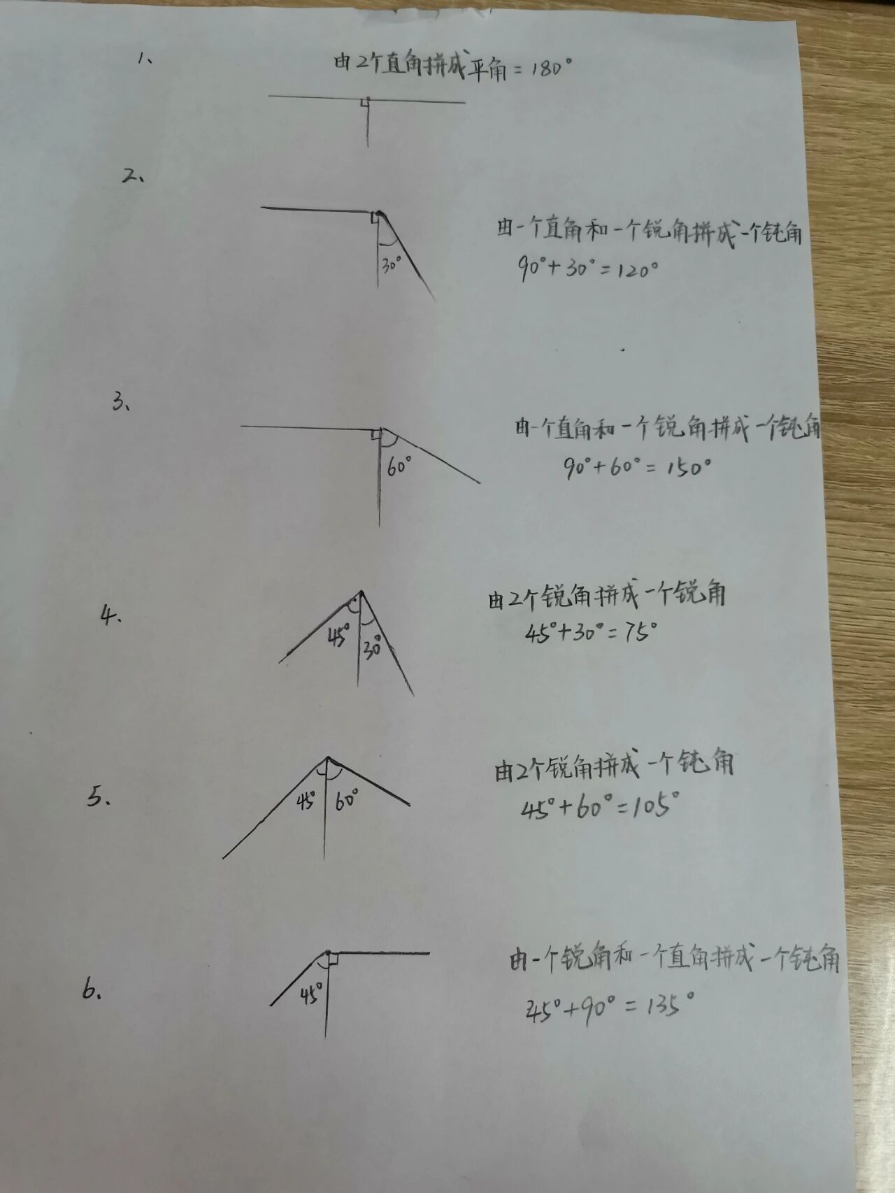 两个三角尺拼钝角图片图片