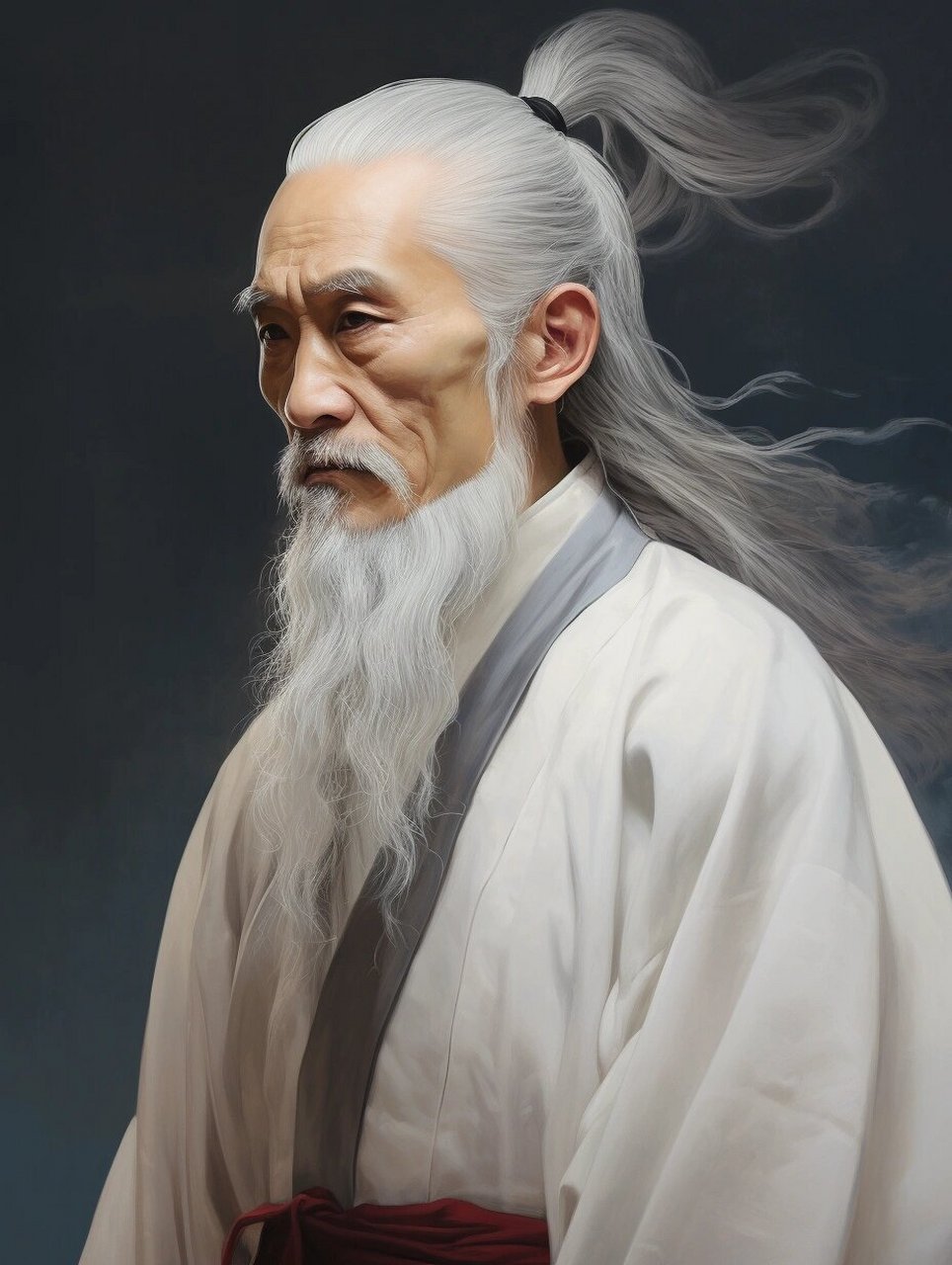 ai绘画|古装老人肖像画