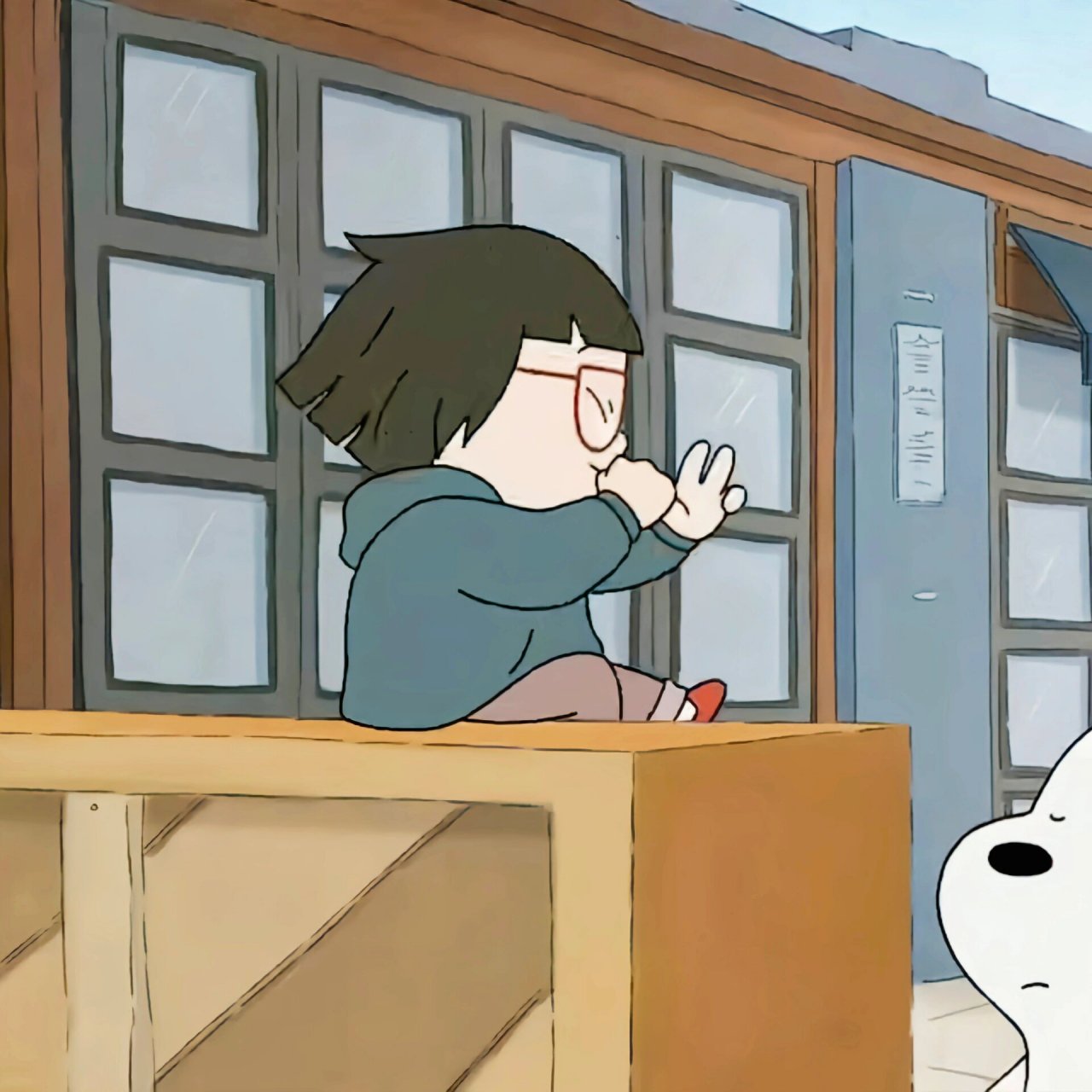 白熊和克洛伊情侣头像 太喜欢白熊了 又想找情头 找了白熊和克洛伊