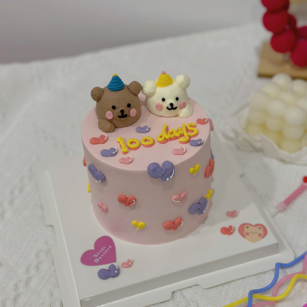 情侣蛋糕 小熊蛋糕