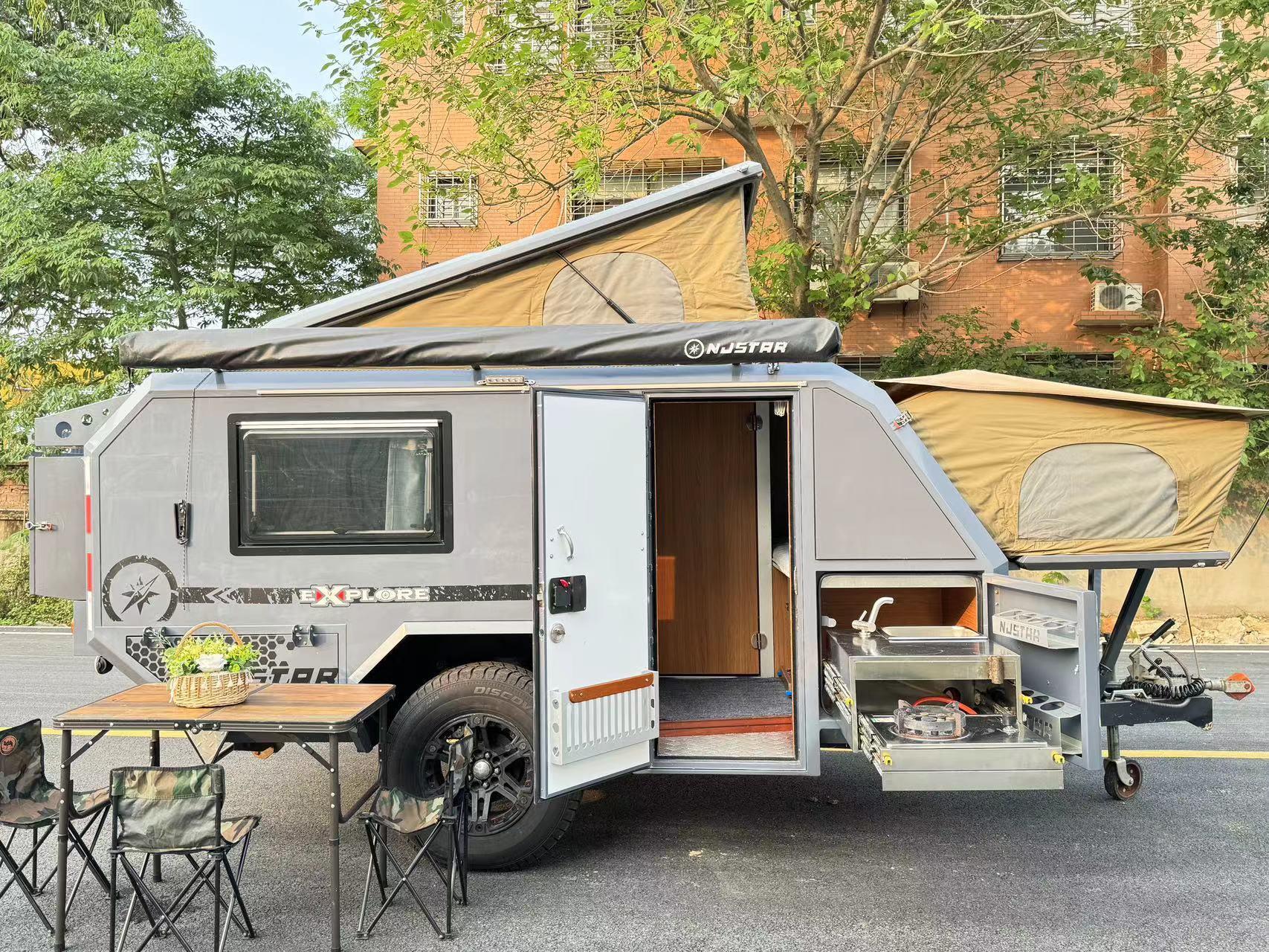 二手房车南极星越野拖挂房车,2019年2月上牌,长5000,宽2080,高2050