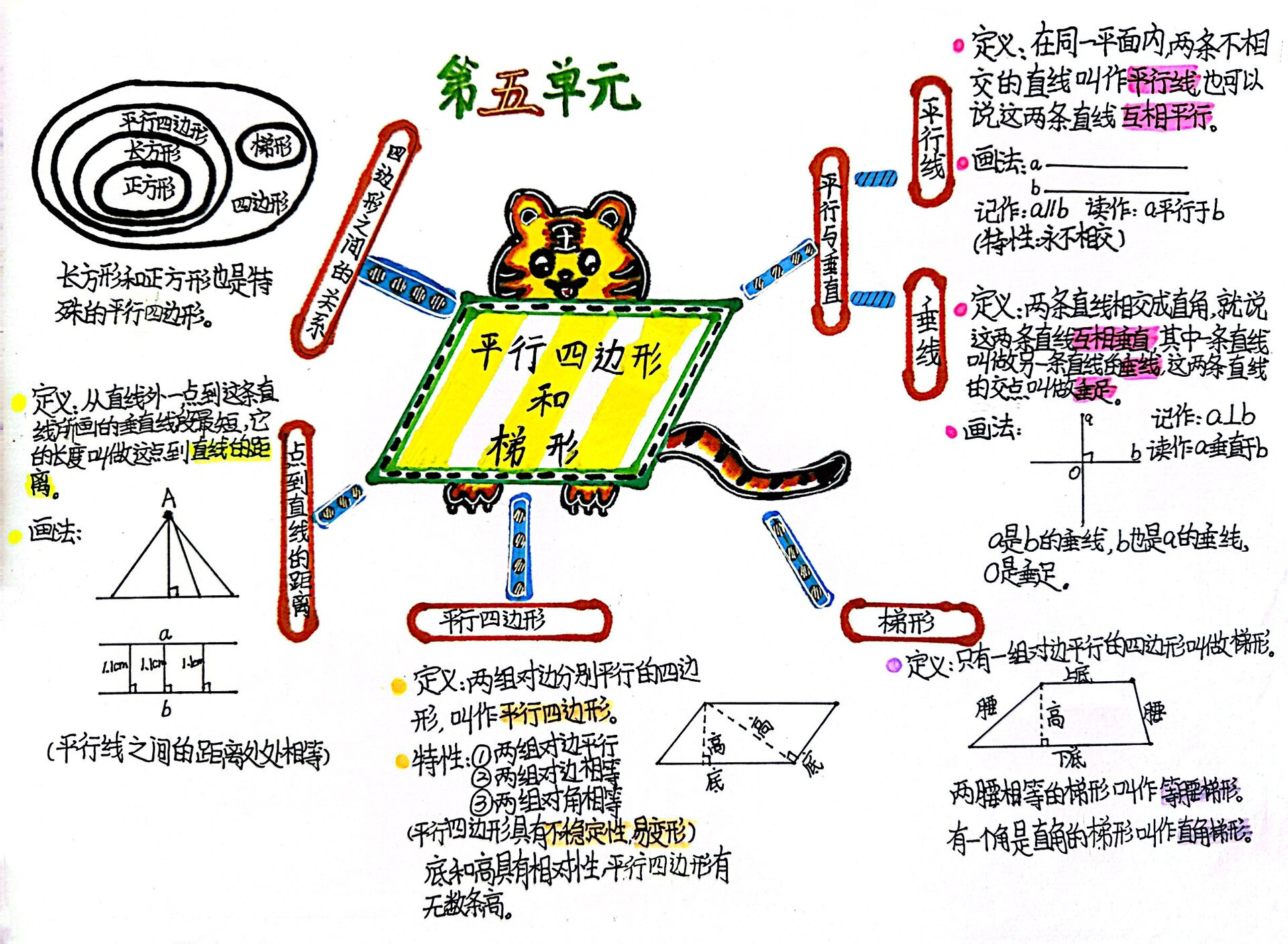 四上数学思维导图图片