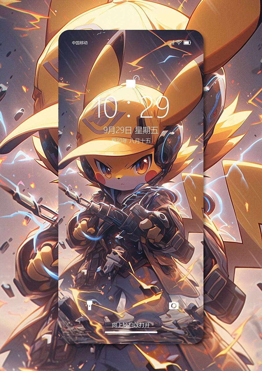 共有5张不同的皮卡丘铠甲勇士哦