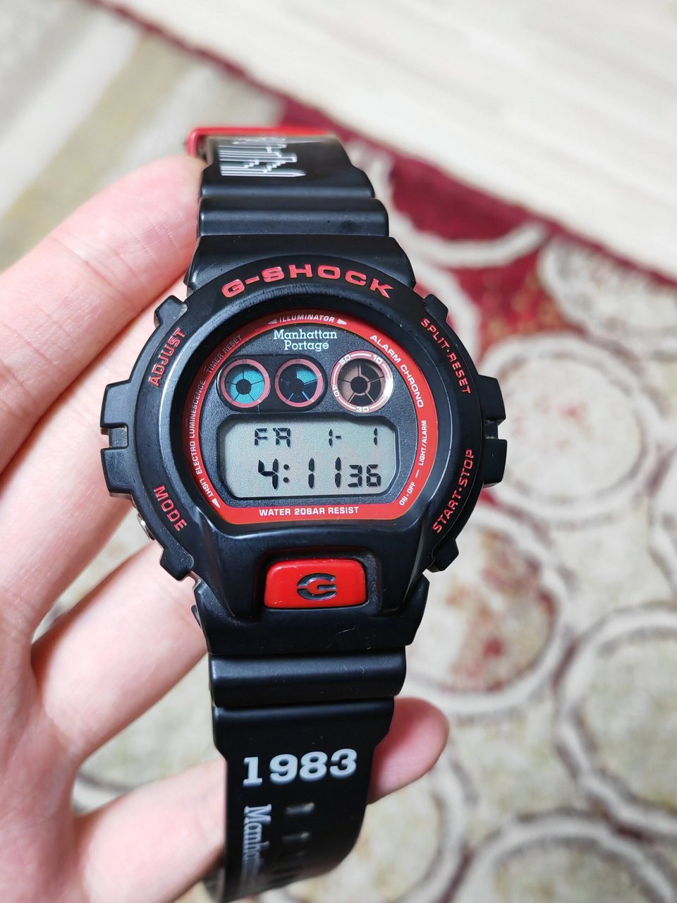 开箱卡西欧中古联名dw6900手表 casio卡西欧dw6900这款手表是gshock