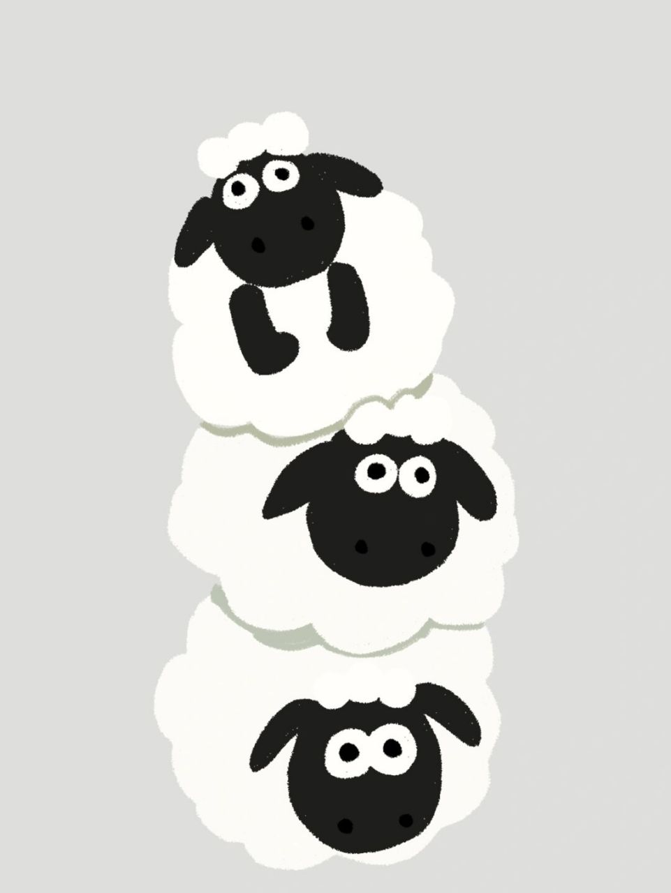 小羊肖恩可爱头像壁纸 小羊叠叠乐,无法舍弃的经典[亲吻][打call]