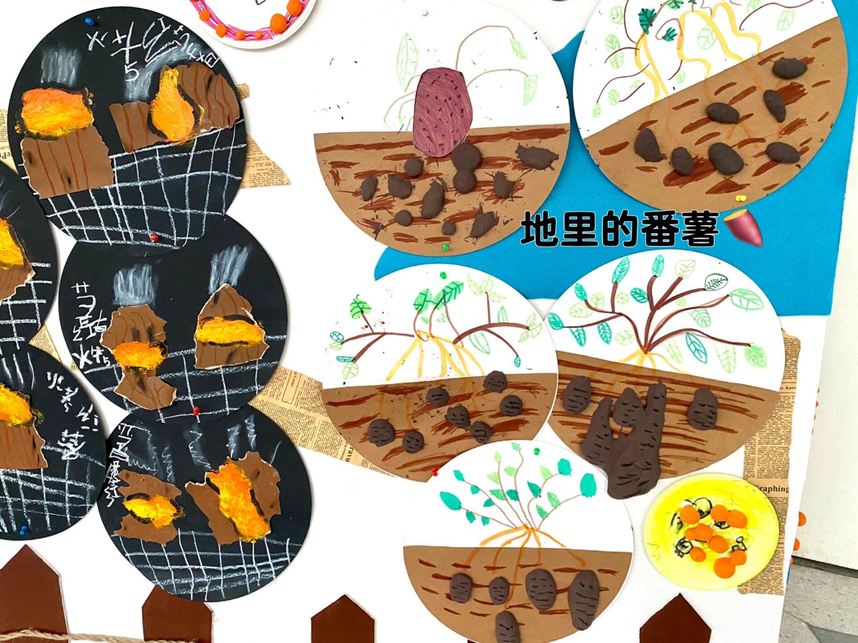 大班班本故事|"94薯"与我们 16615:课程缘起,主题网络图 	 2
