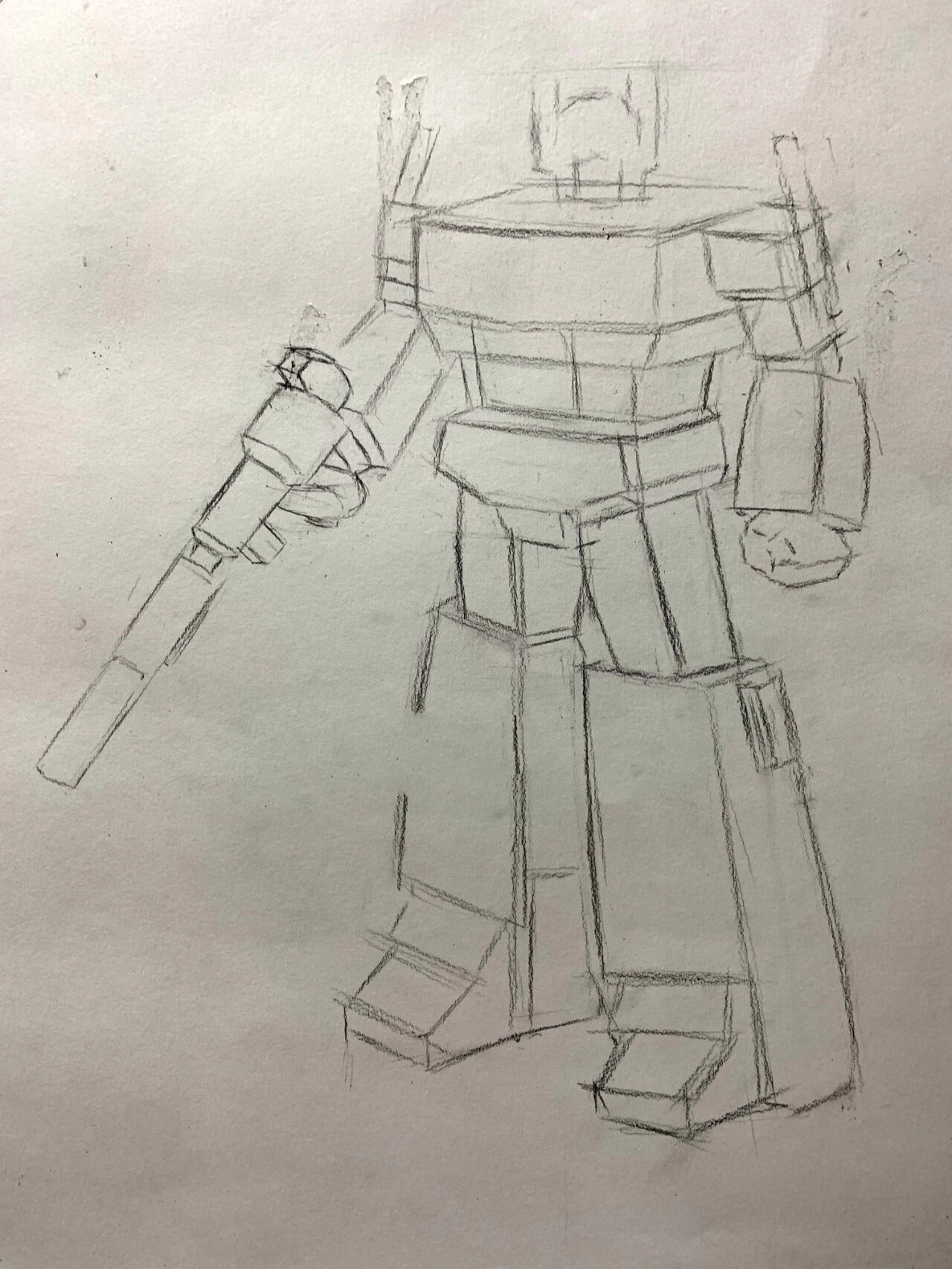 趣味素描|擎天柱