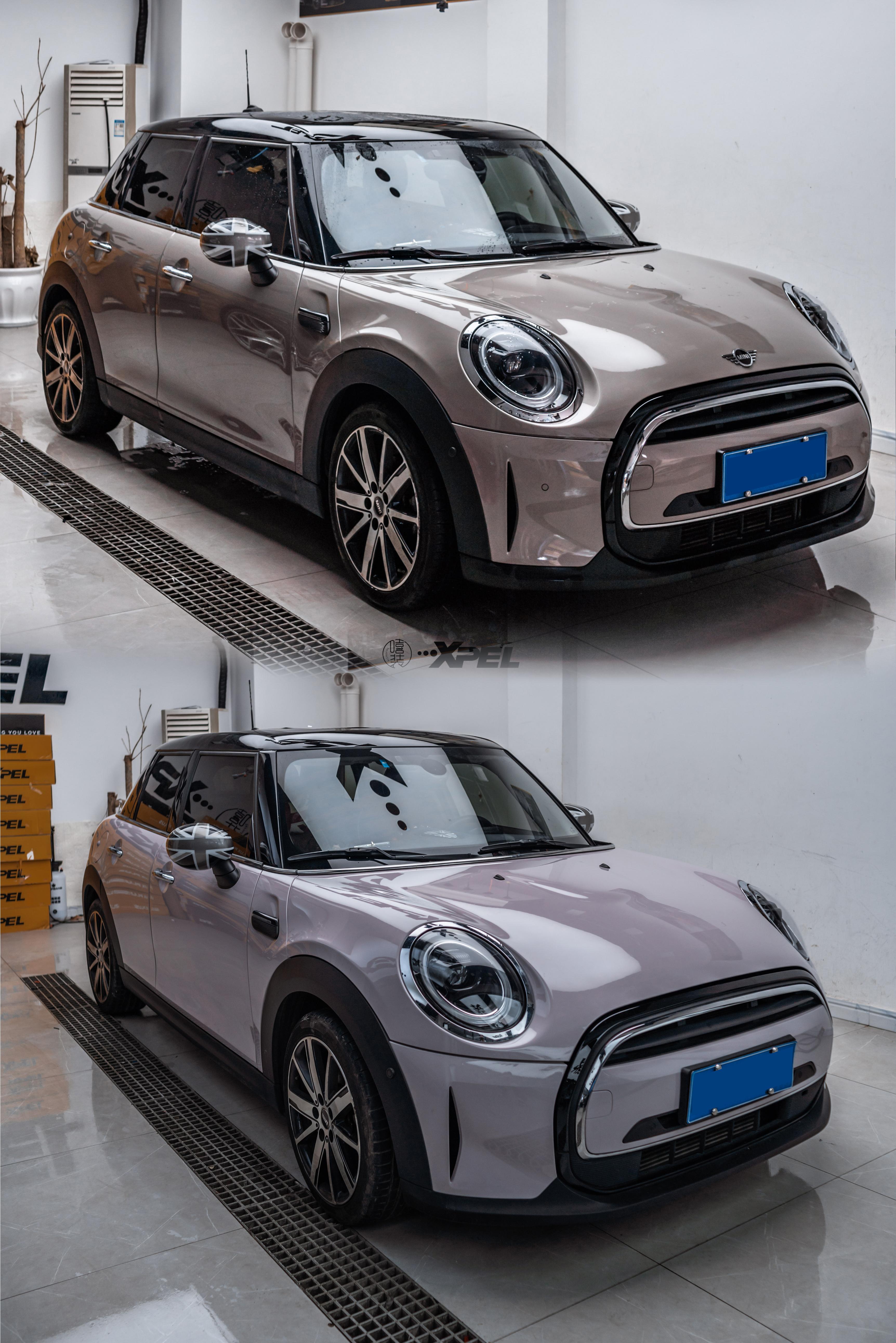 07 原车的颜色已经不够出众了,所以我们决定把它改成现在超火的网红