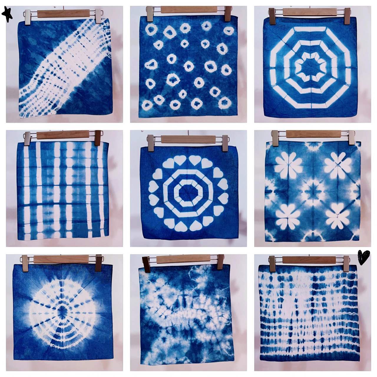 其实扎染的基本技巧并没有想象中那么复杂,首先是要有耐心,同时也要有