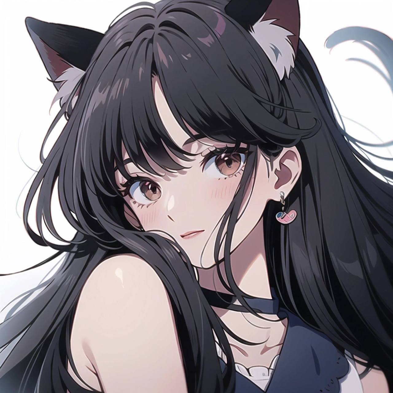 猫耳少女–ai旧动漫头像