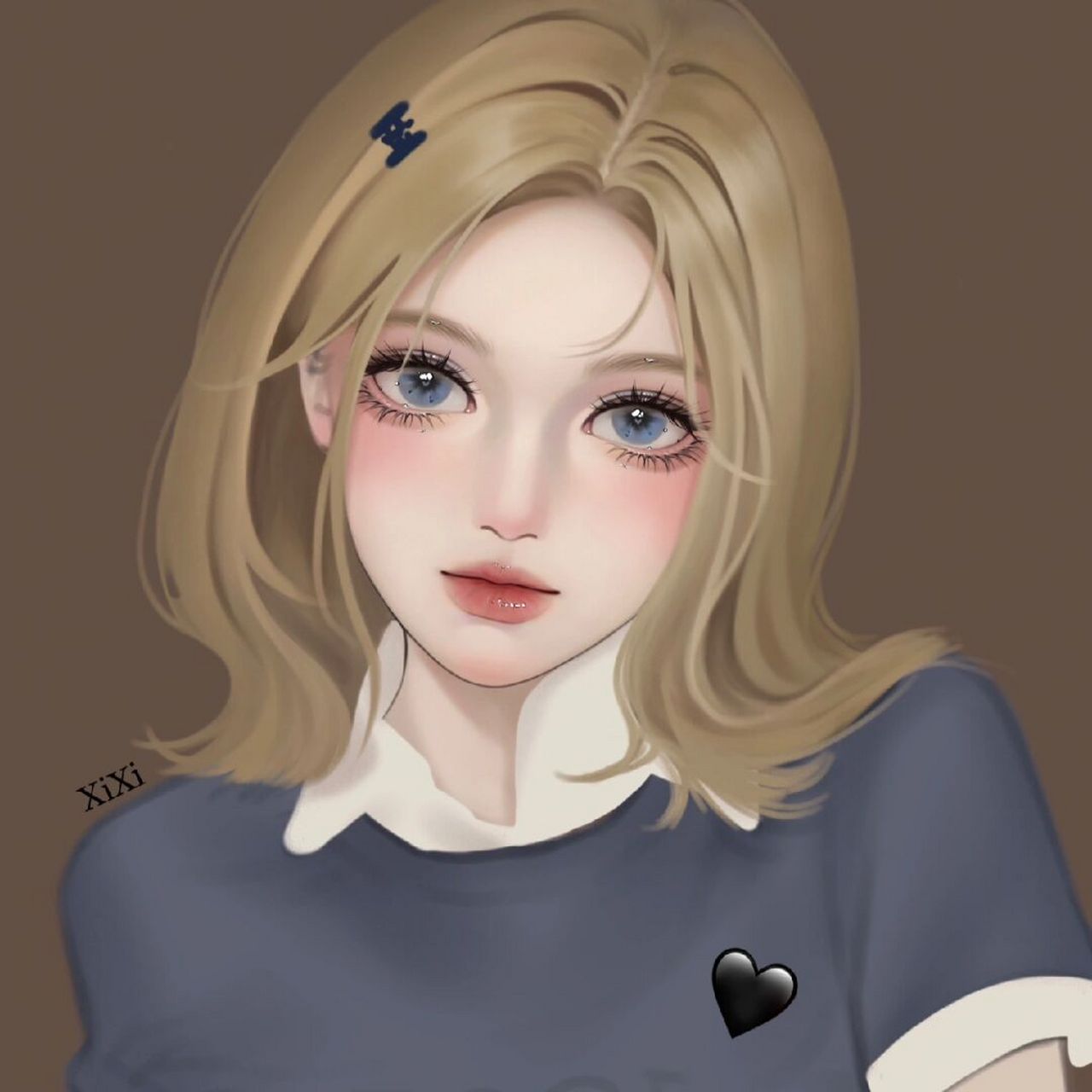 未完成 更一下进度～ #画画的日常# #手绘头像约稿# #板绘厚涂# #厚涂