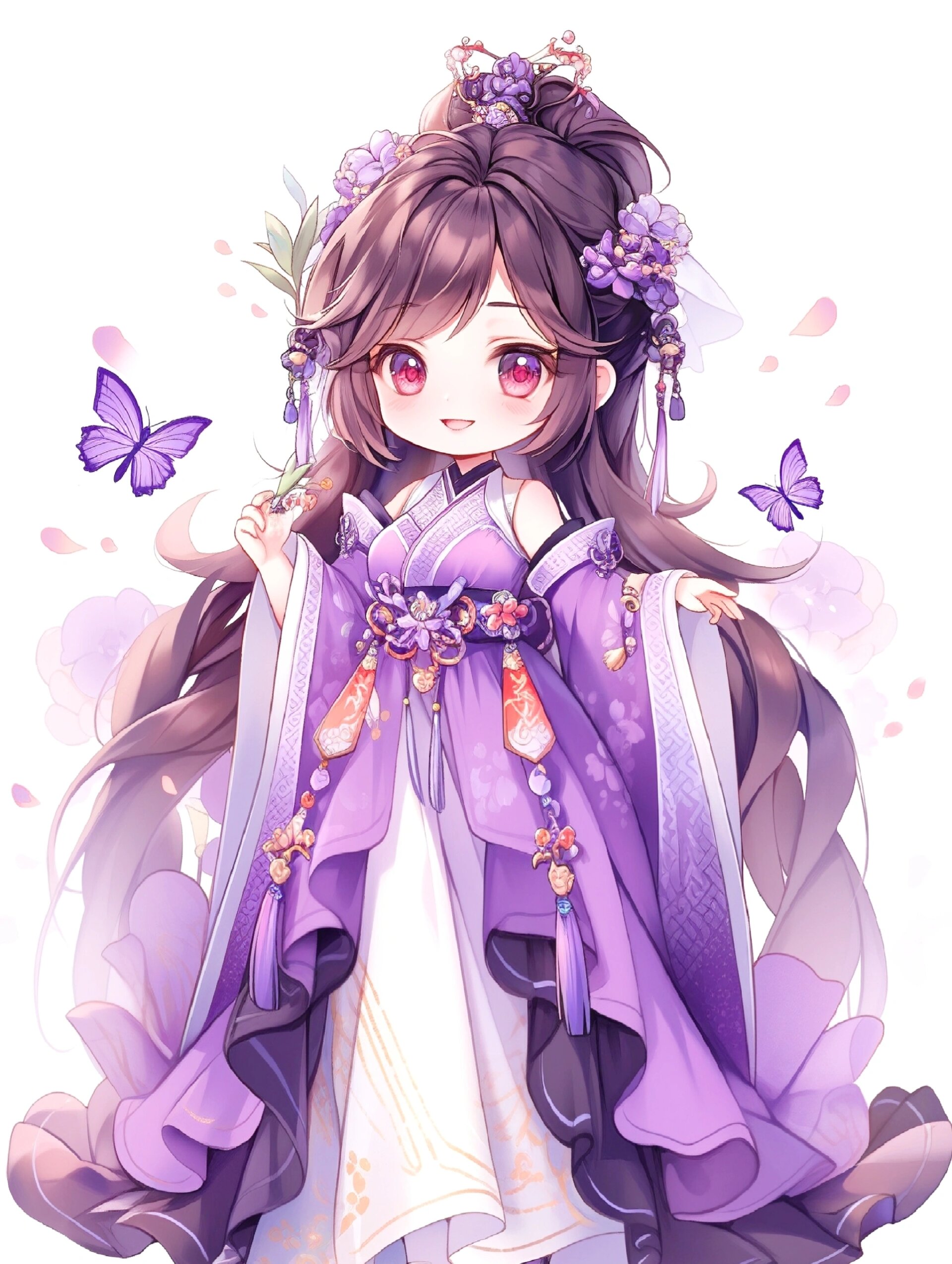 古风立绘十二花神之紫罗兰