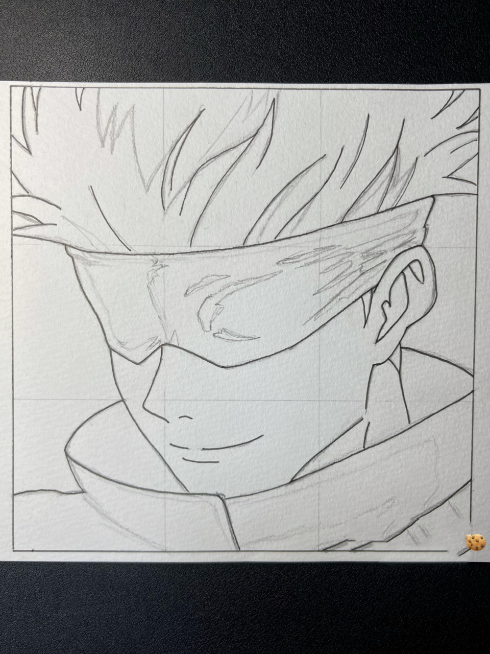 手绘|咒术回战61 五条悟 「线稿」 #五条悟 —————— 边框:12