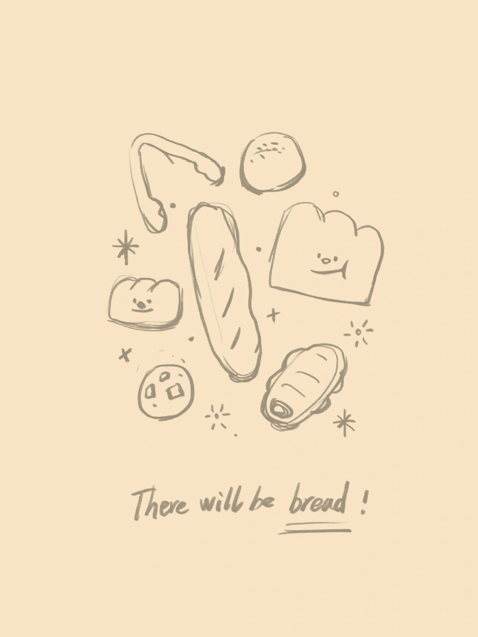 92面包会有的!|简笔画|手帐素材 92050094都会有的!