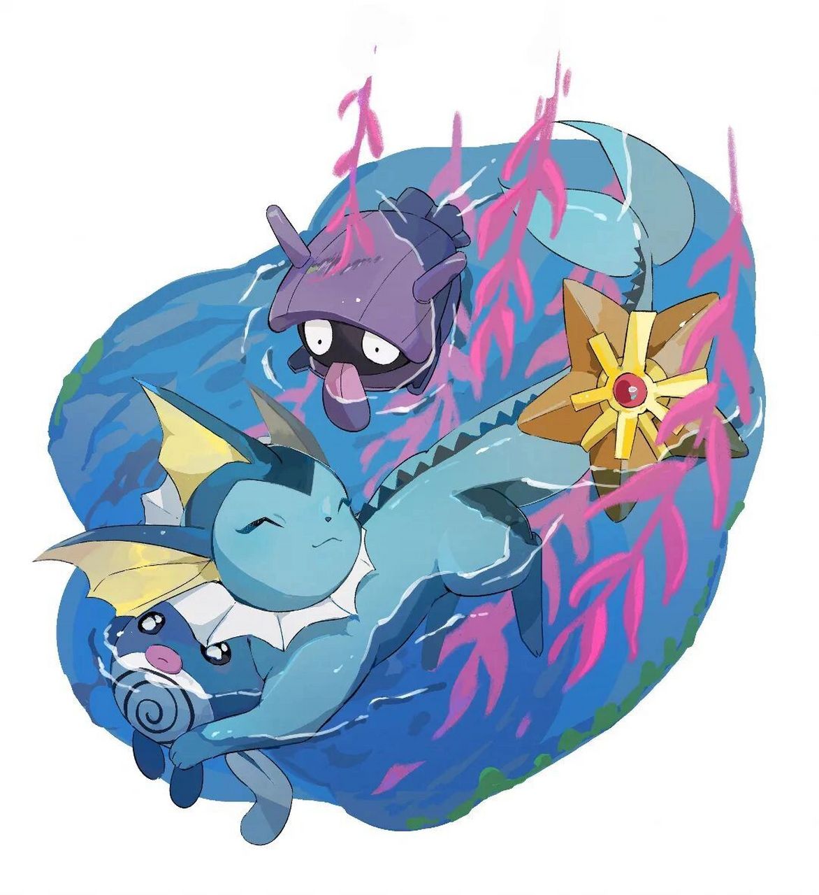 宝可梦|每日分享系列 今天来更新火,水,电属性宝可梦图片 大家还想看