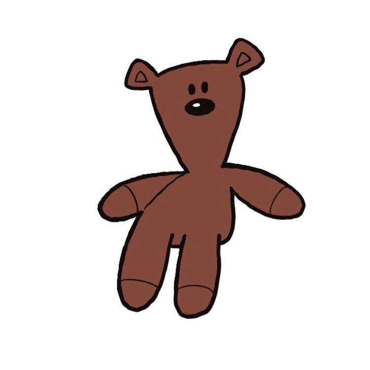 手残党学简笔画附教程99憨豆先生的小熊