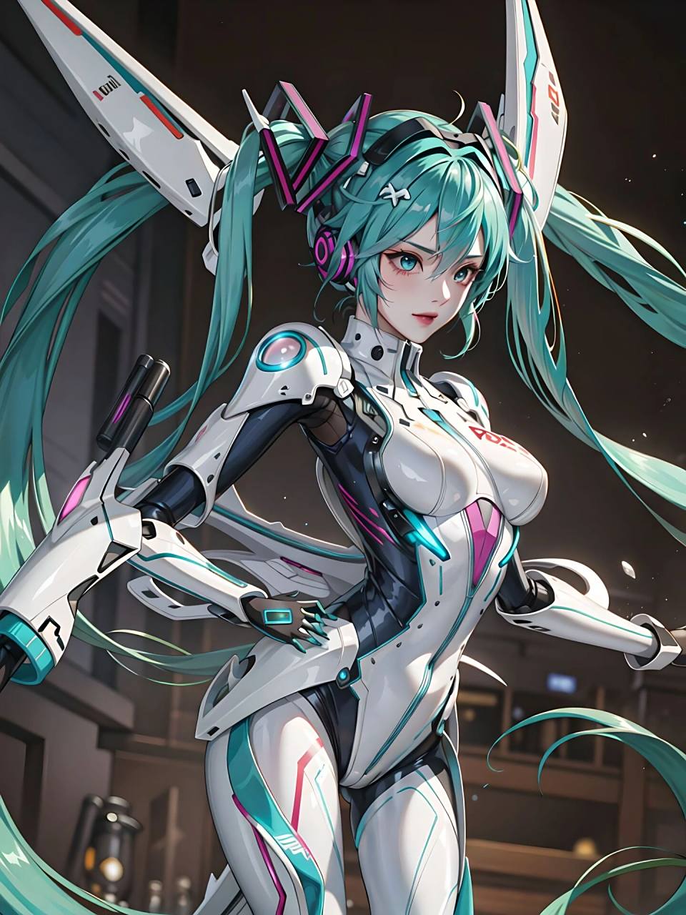 用小红书爆火ai画机甲风初音未来|vol.