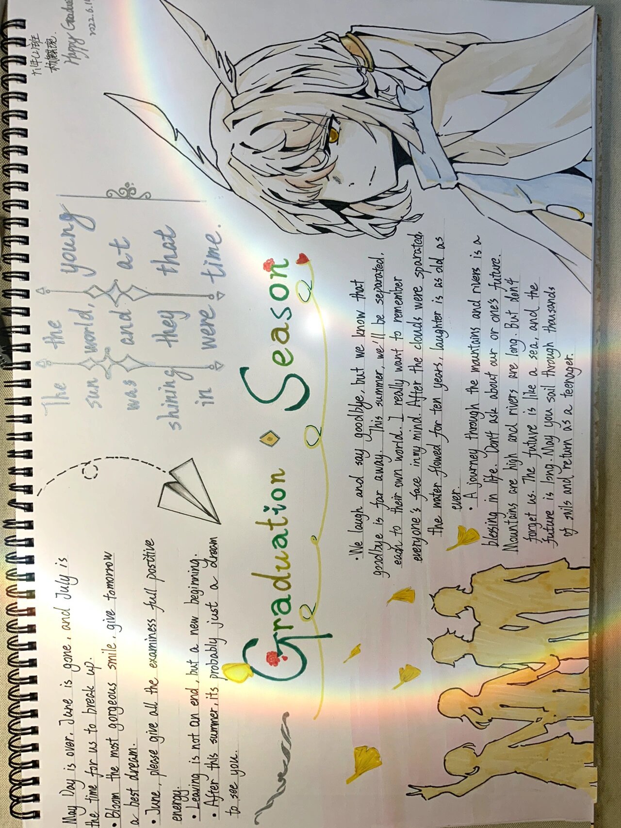 毕业季 六年级英语手抄报