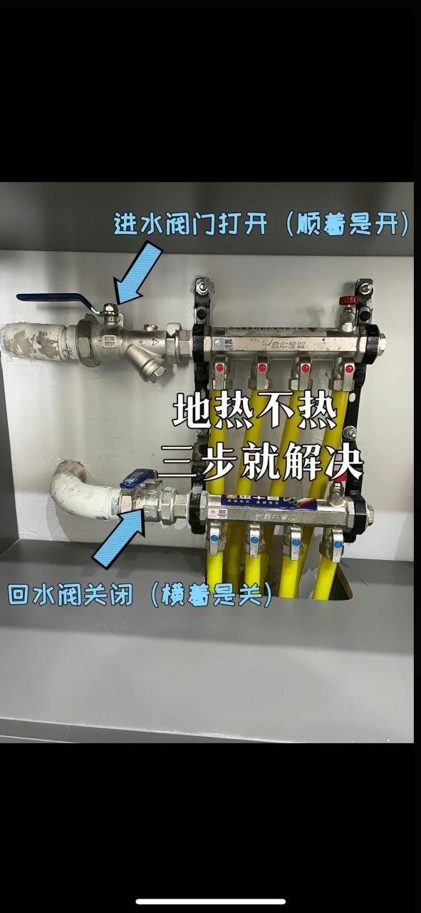 供暖小常识:户内分水器及暖气片正确排气方法!