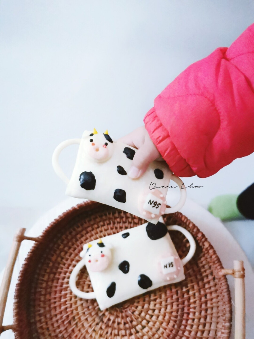 卡通馒头 牛牛口罩 这个口罩无敌牛,愿2021我们甩掉口罩!