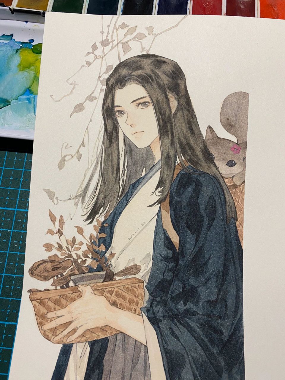 【水彩】临摹|伊吹五月|史明克大师级|万花 孙 