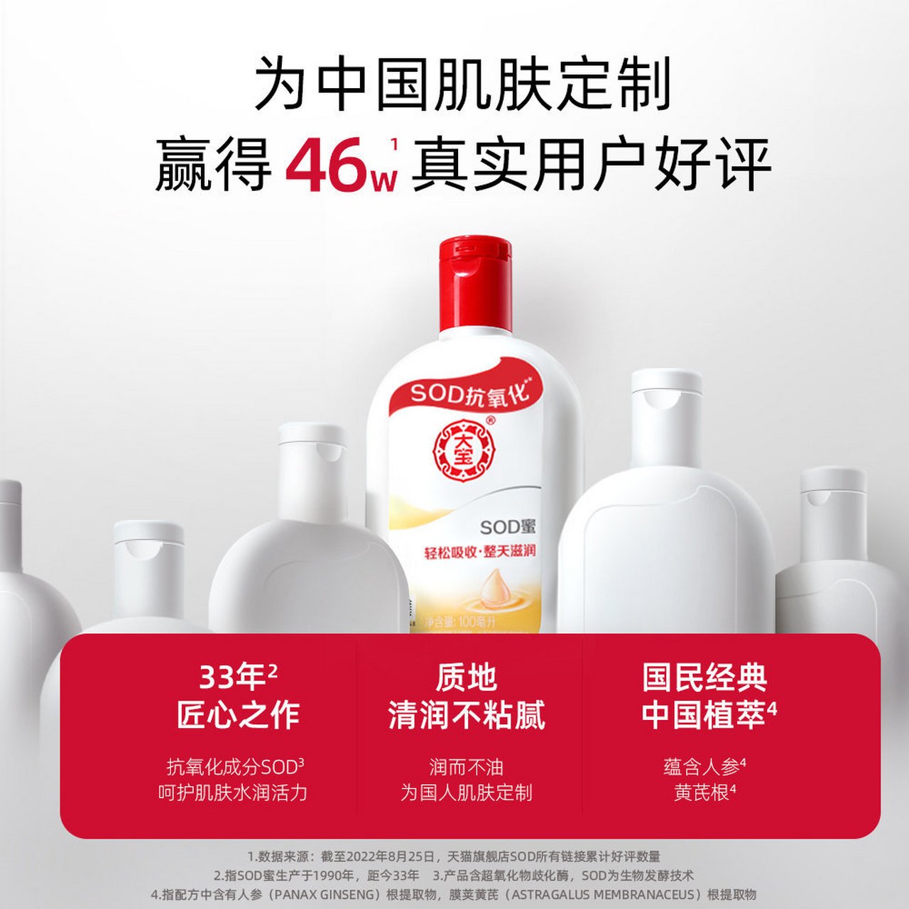 彭昱畅代言】大宝sod蜜面霜身体乳100ml,11.9入!