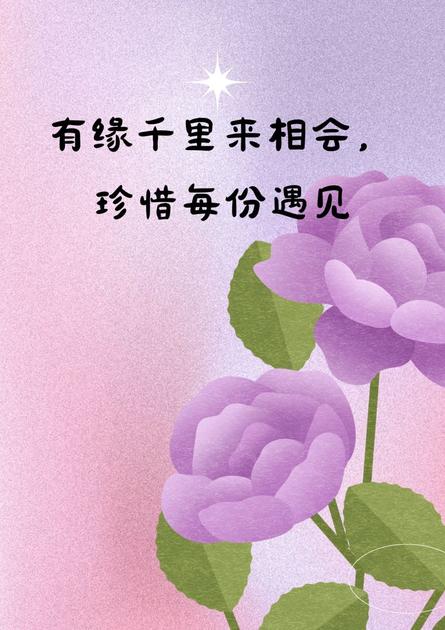 感恩遇见的唯美句子 1.每一次相遇,都是一朵花的盛开98 2.
