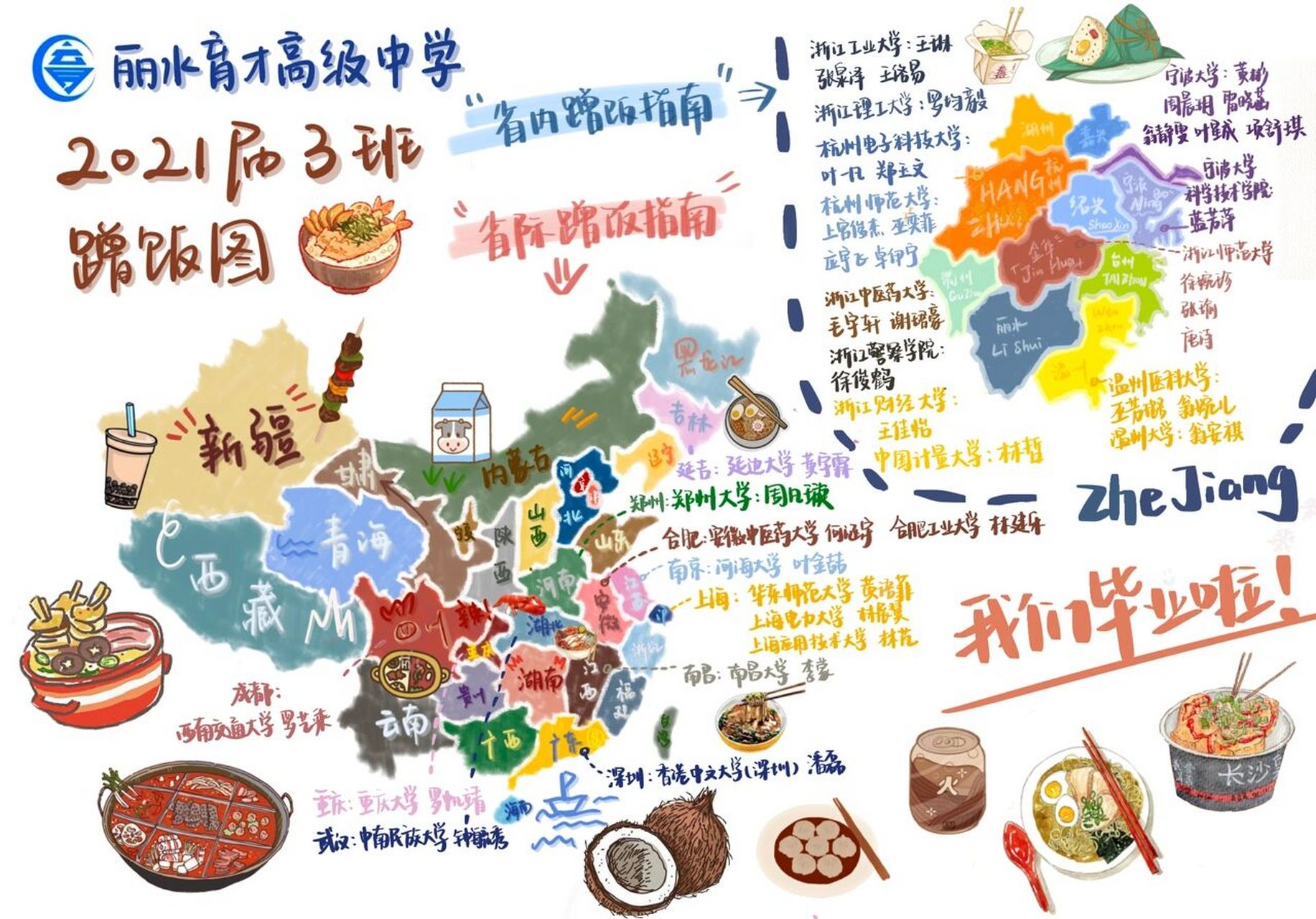 高中毕业季! 蹭饭图来啦 7815熬夜值得