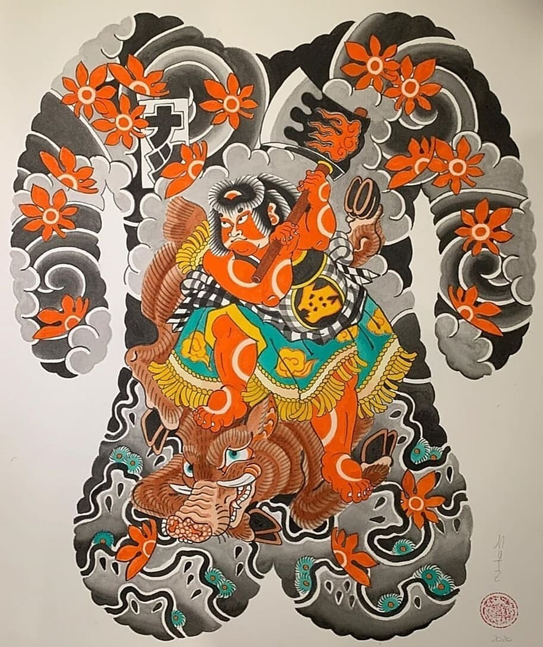 满背纹身素材分享|杭州纹身|老传统纹身 日式传统纹身 老传统,经典中