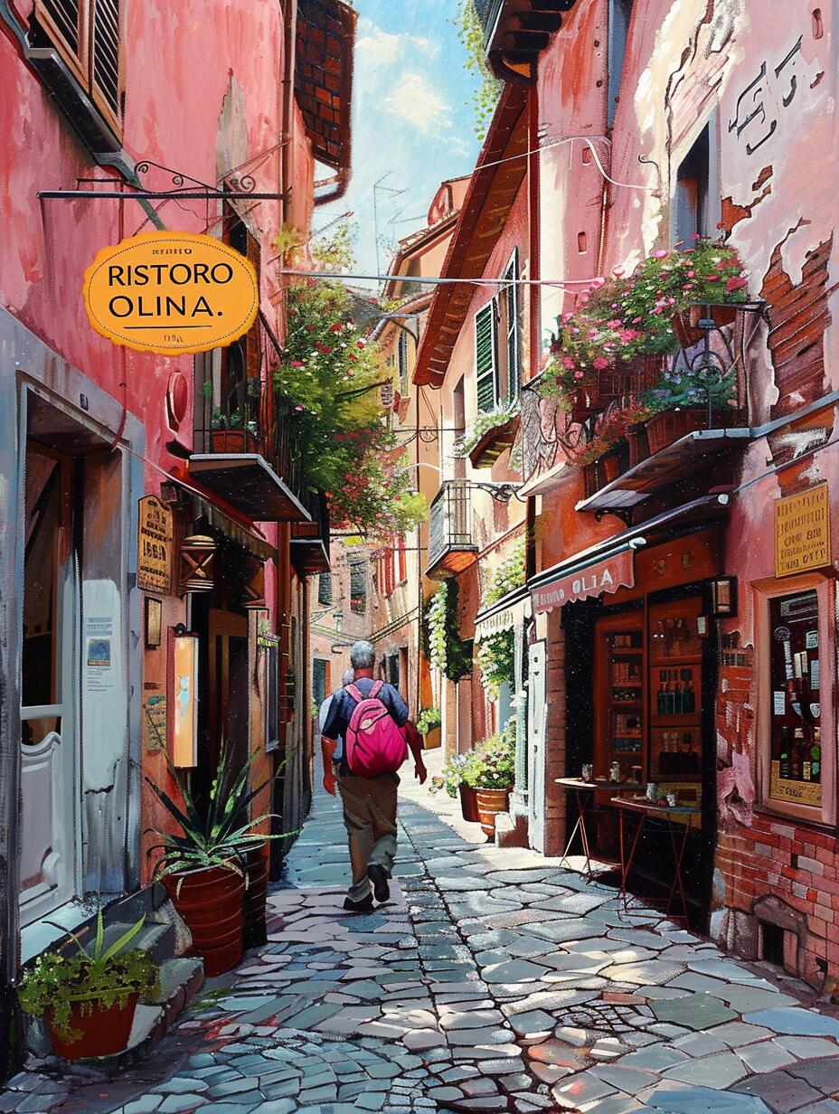 ai 水彩|意大利·圣朱廖街景