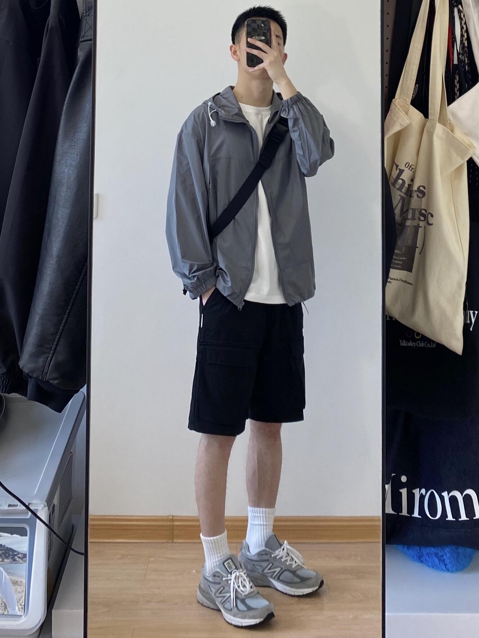 夏季男生防晒穿搭 | 简单清爽黑白灰