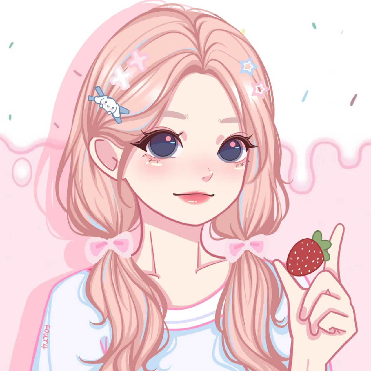 卡通头像|草莓季 今天去摘草莓啦～ 是一个无偿(开学不在线版) 93