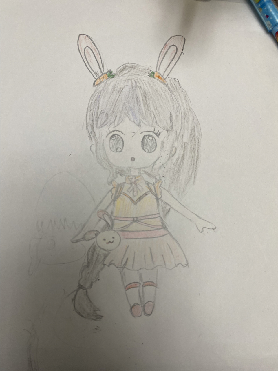 小舞简笔画 第一张保存的原图吧 第二张我画的 还上了色 大家评价评价