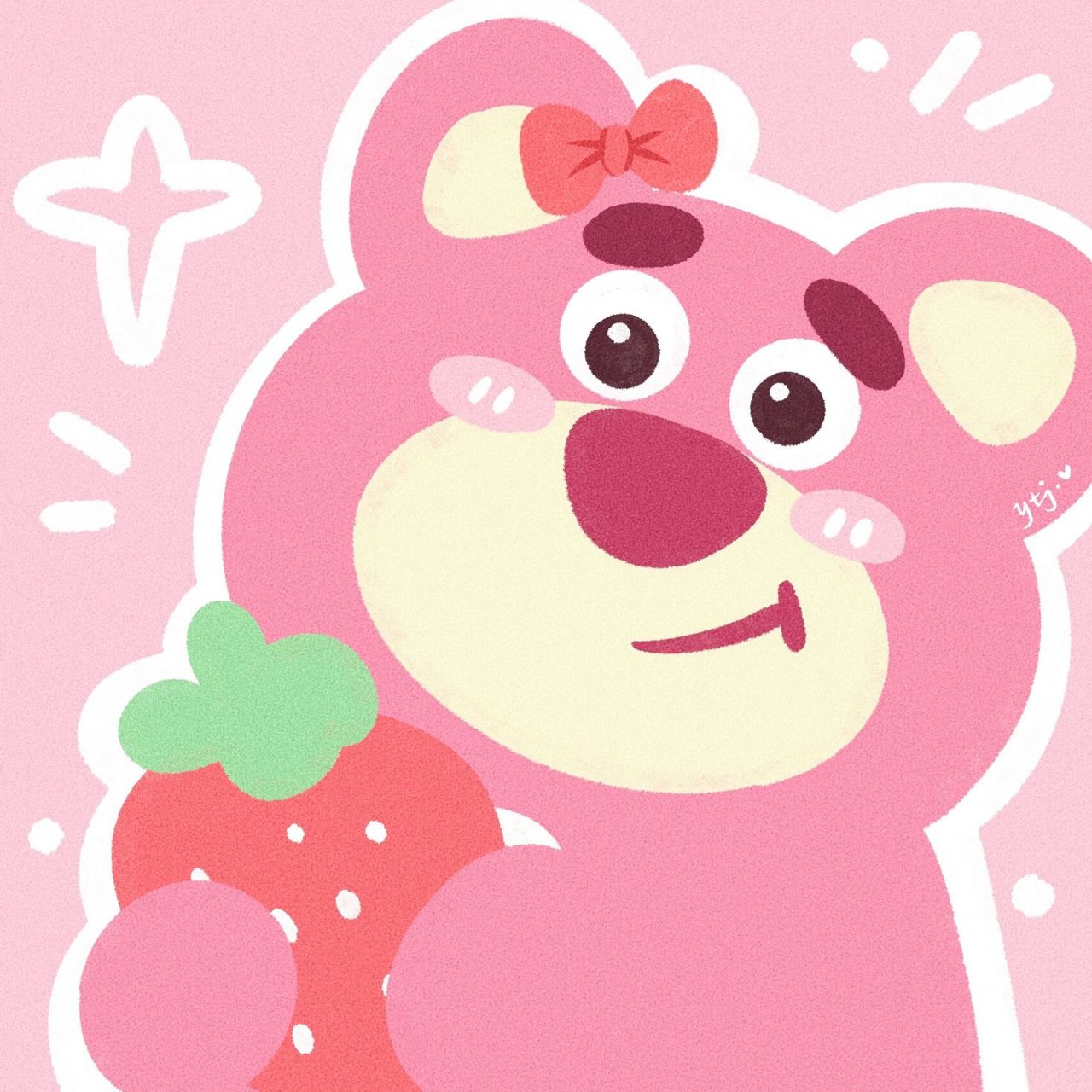 草莓熊高清头像 微信图片