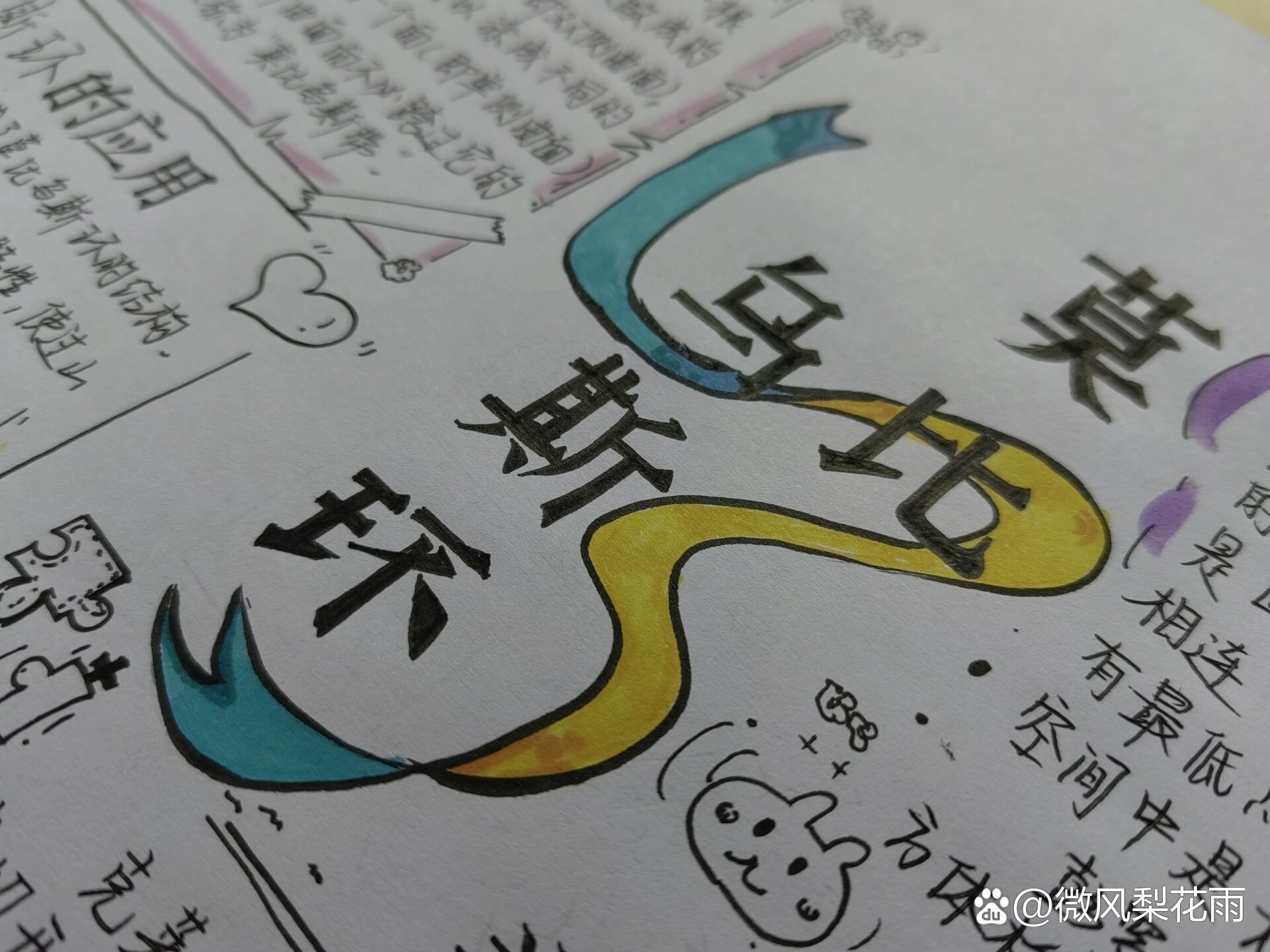 莫比乌斯环小报边框借鉴@微风梨花雨的动态