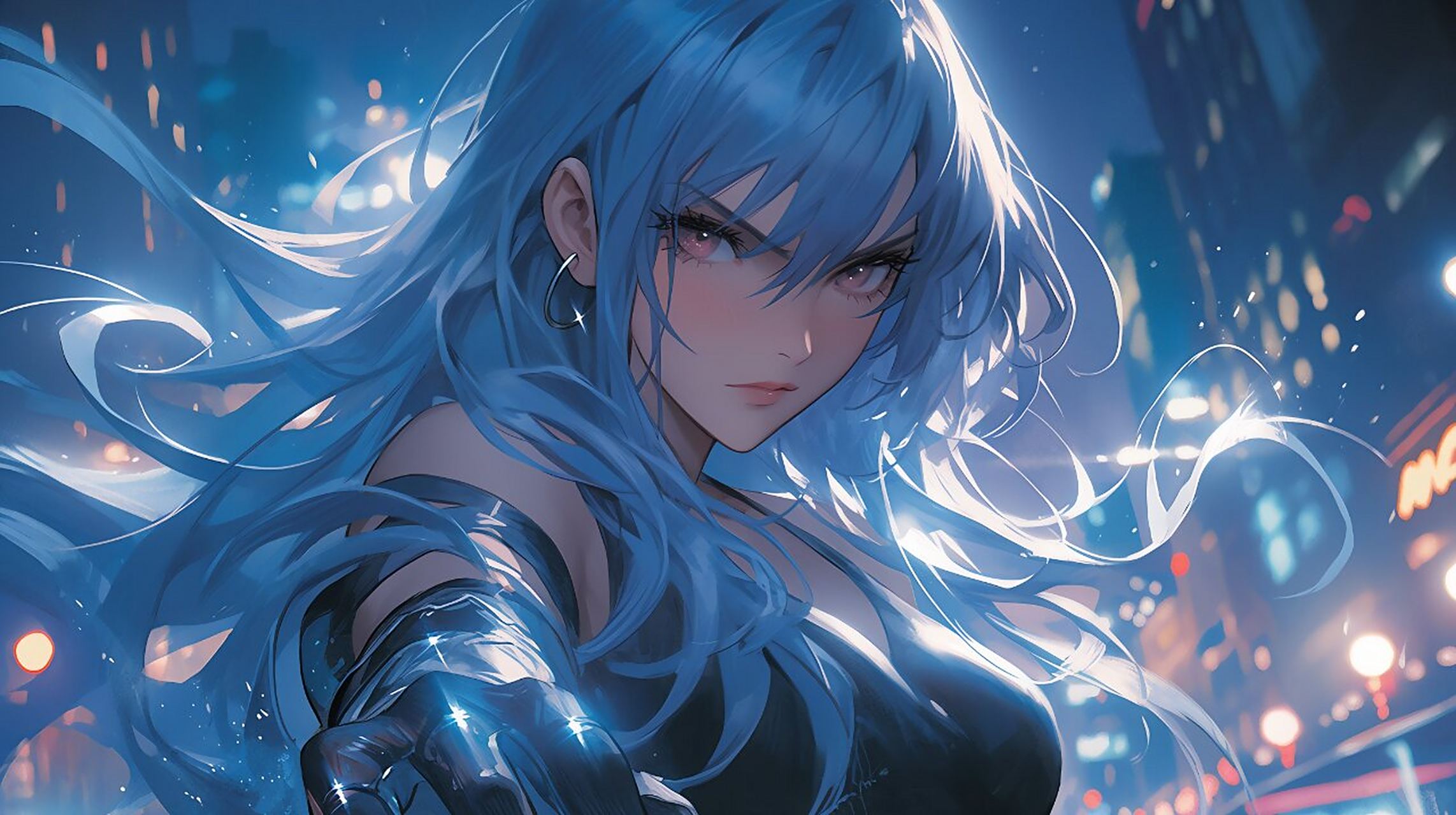 电脑壁纸|拳皇人物——冰女库拉