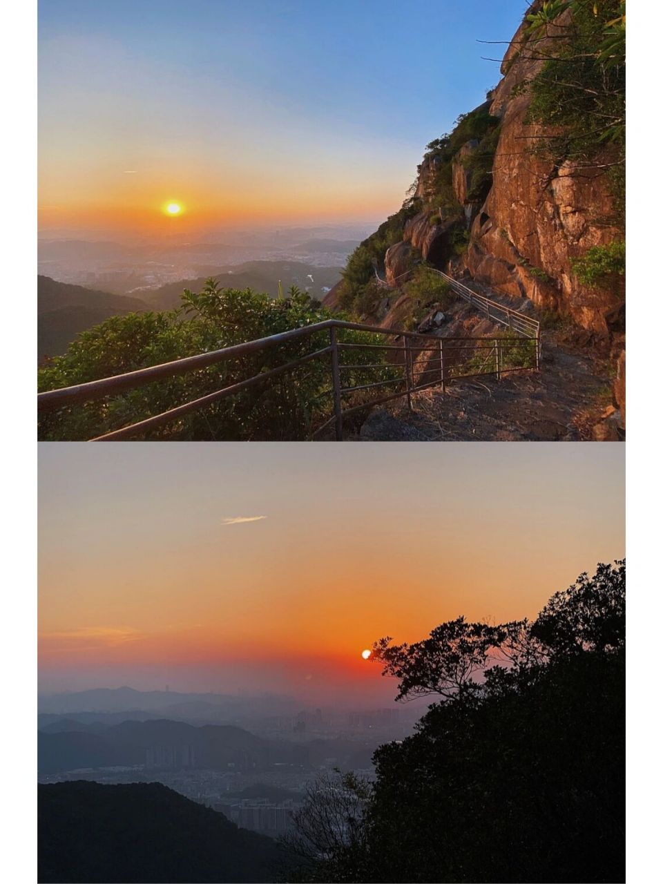 深圳赏日落最佳景点|园山景区  鹅公髻位于龙岗园区风景区内,是景区