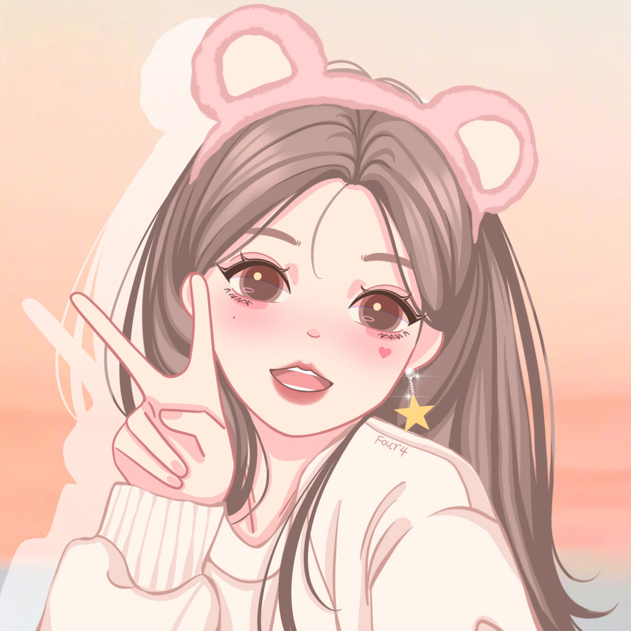 今日心动小仙女 9315头像临摹搬运需要注明出处 9215二改