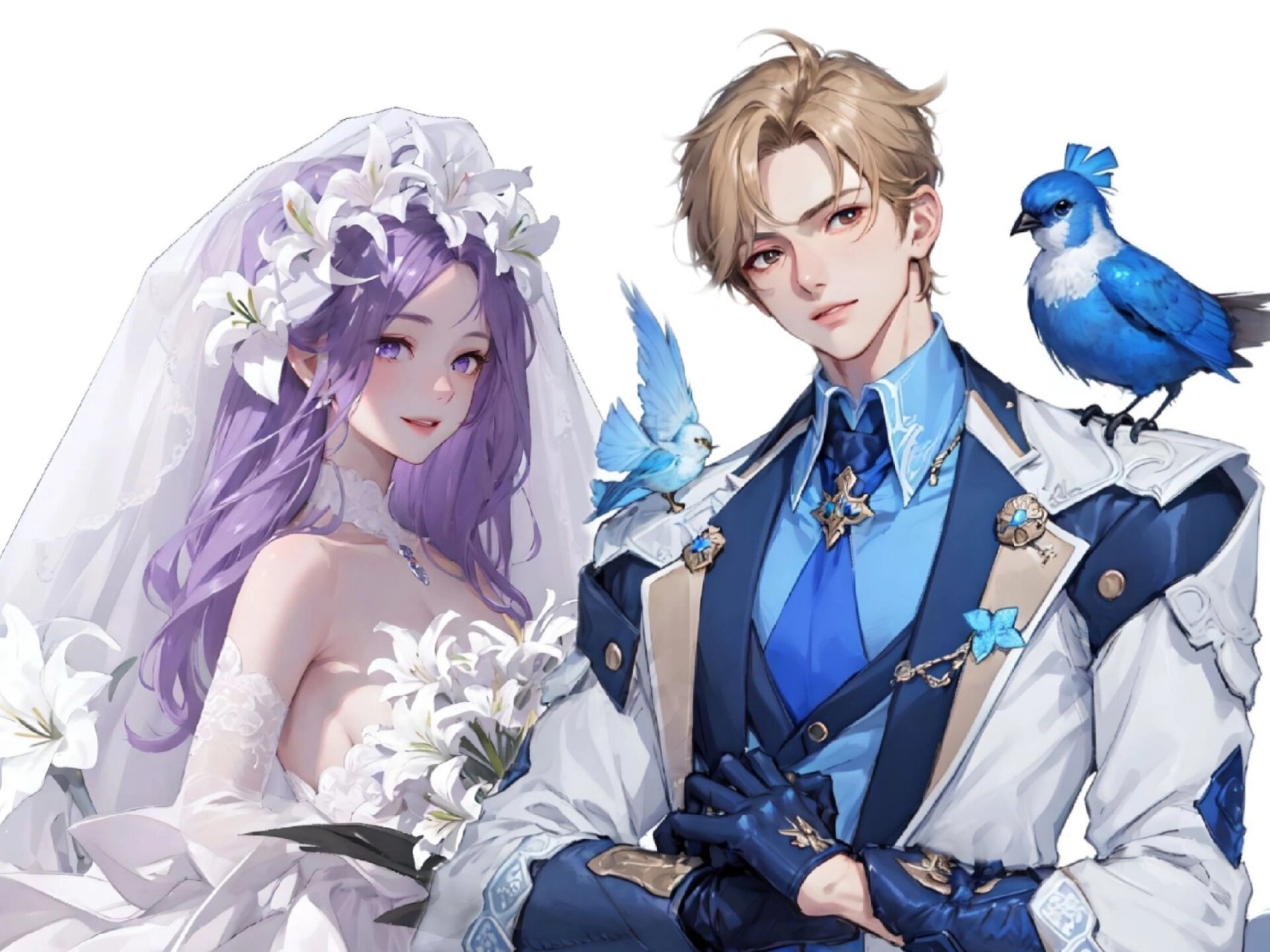 『情侣头像』花嫁系列来啦93 昨天评论区大家要的情头来咯～ 99