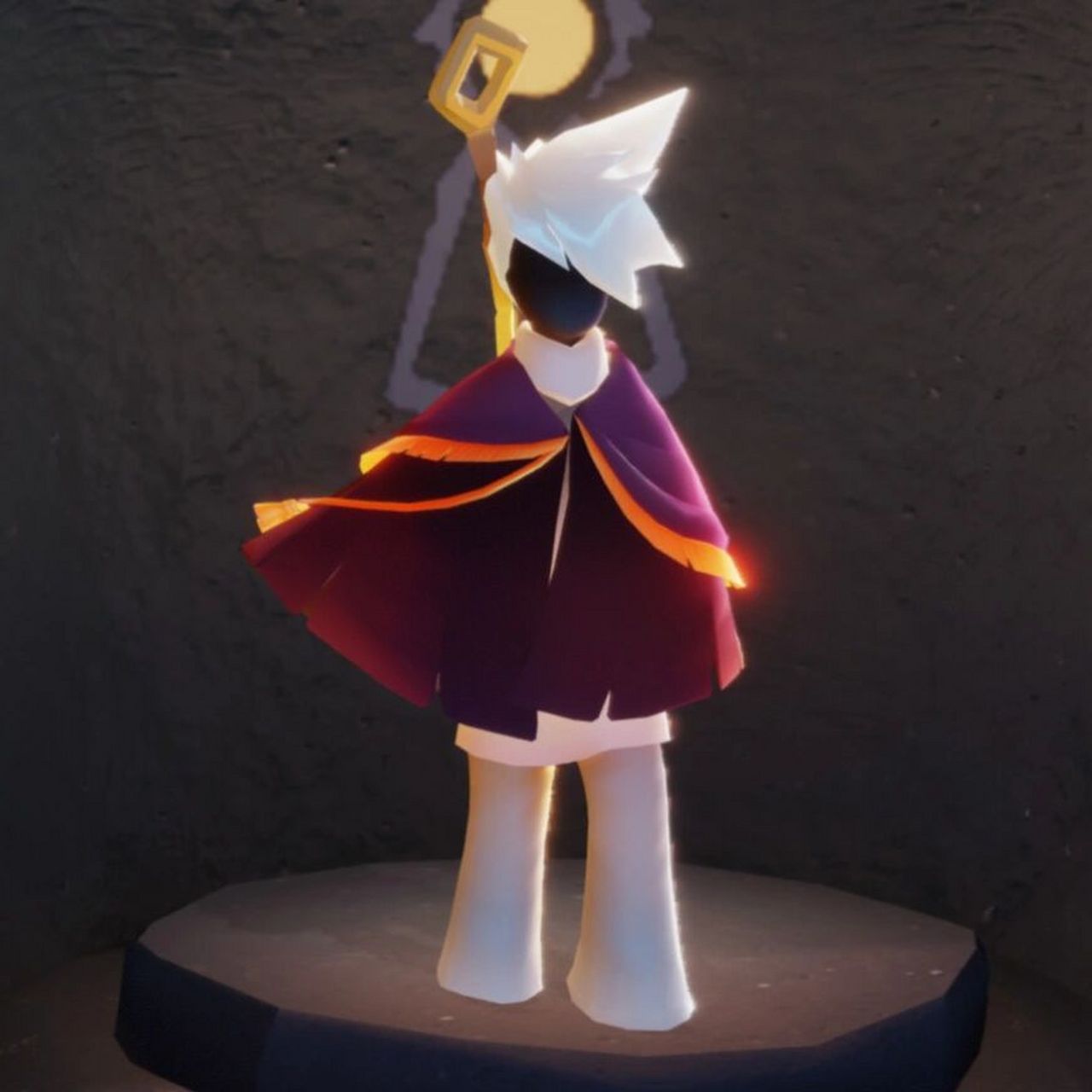 光遇穿搭—紫色流苏斗篷 印象很深的是萌新时期在暮土点亮了一个大佬