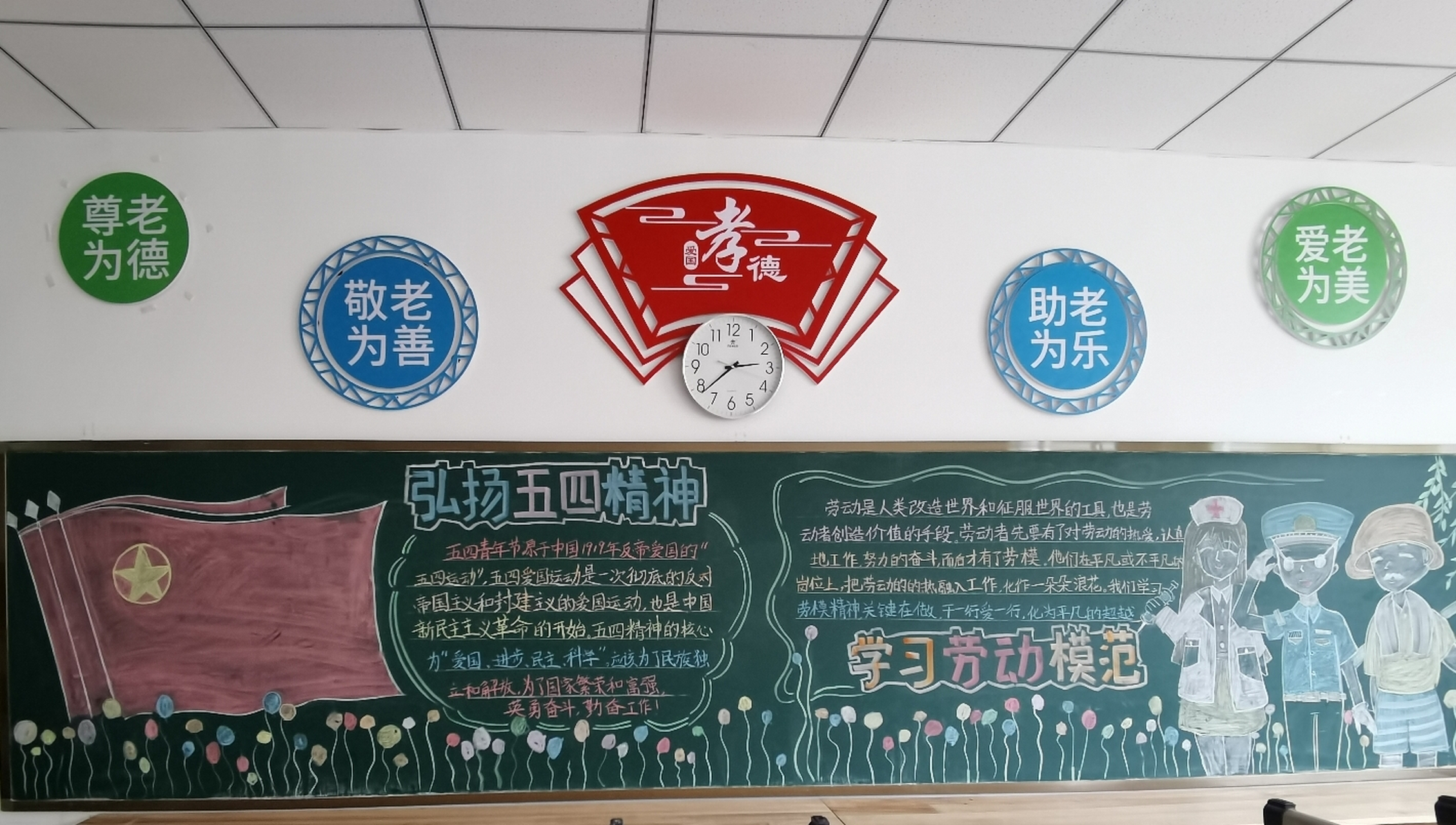 五四青年节黑板报 五四青年节黑板报