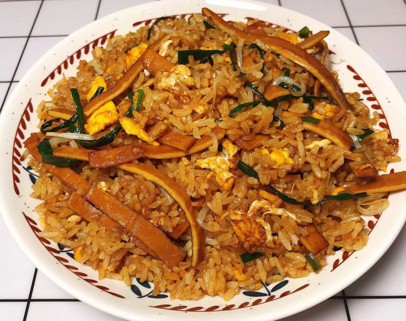 豆干蛋炒饭,超级好吃!