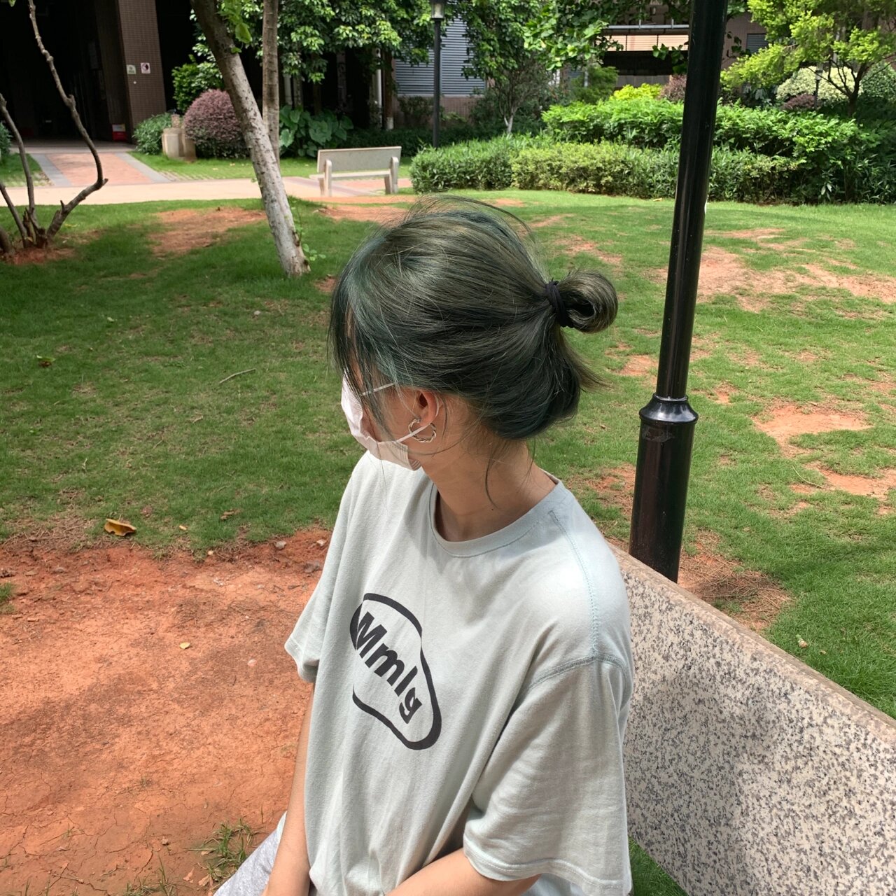 墨绿掉色全过程