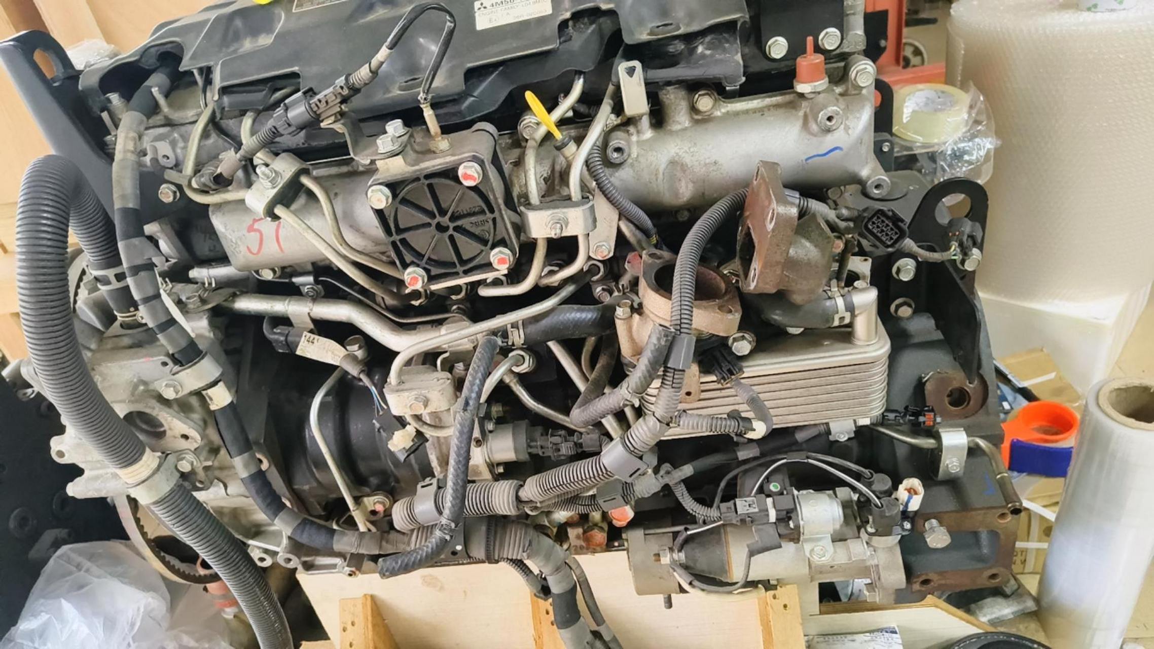 hd820r5,4m50发动机总成,拆拆拆