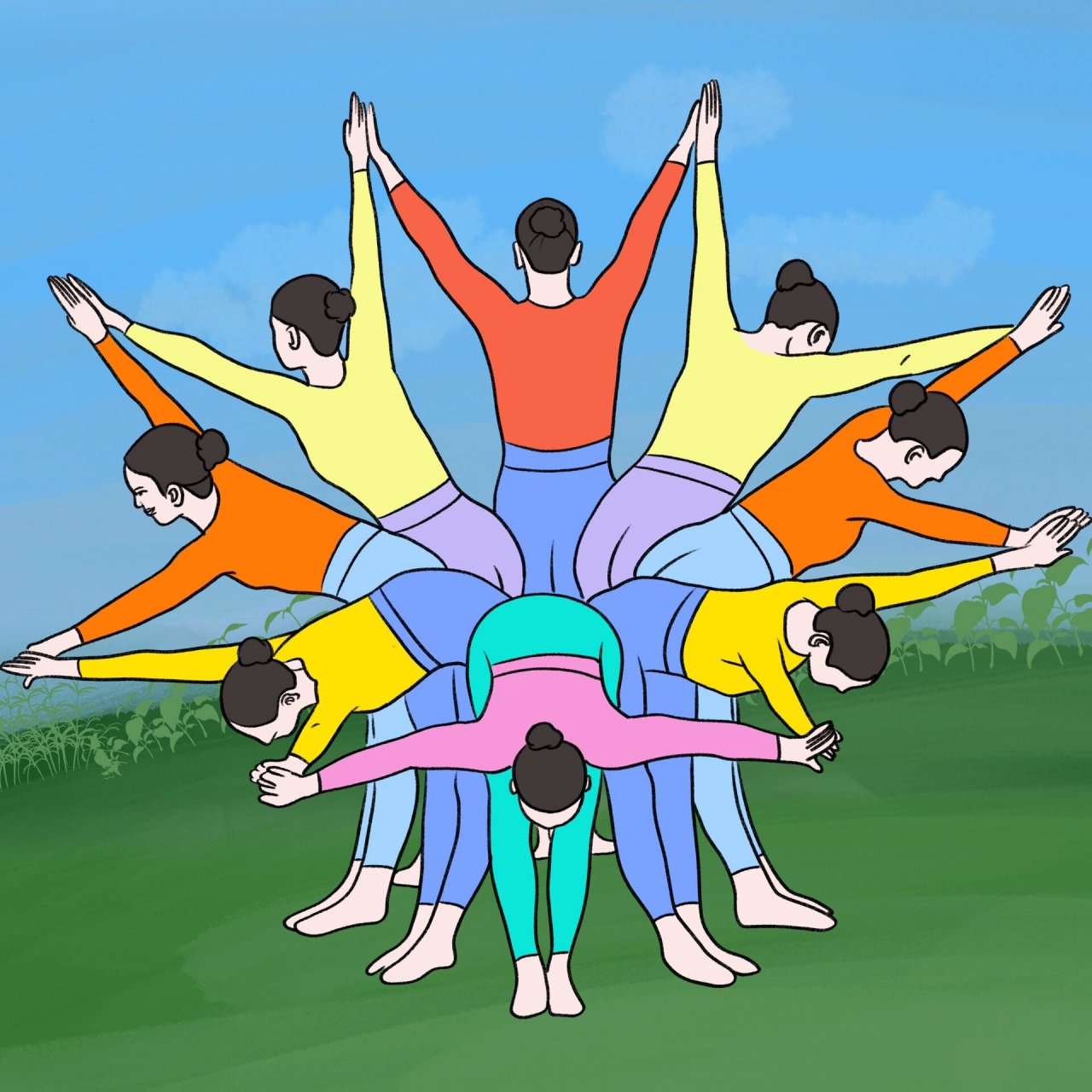 这些……8人拍照pose 有点好看耶!7815