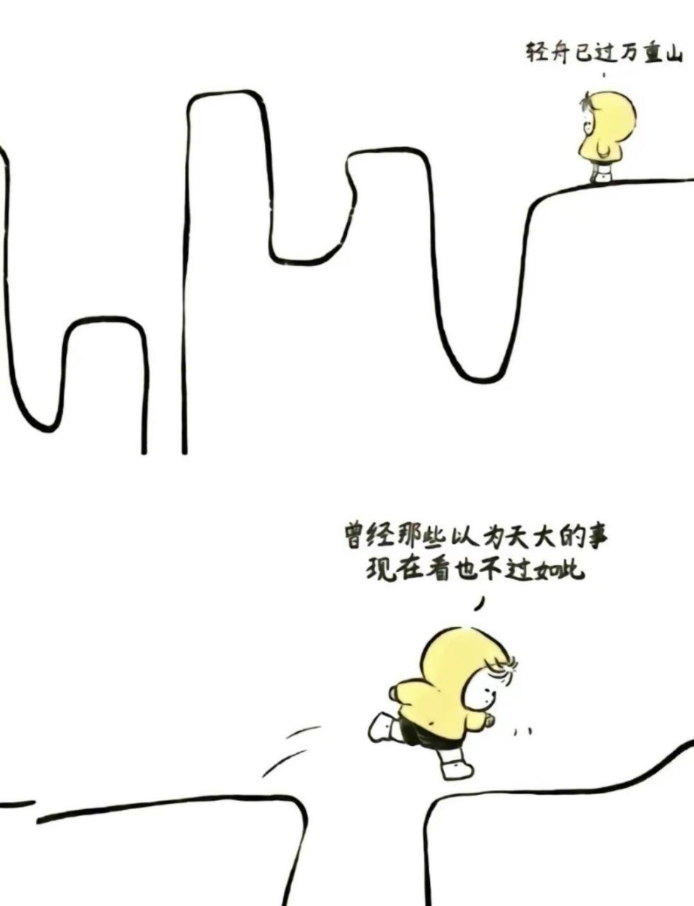 回头看,轻舟已过万重山 向前看,前路漫漫亦灿灿 抬头看,满天星光甚