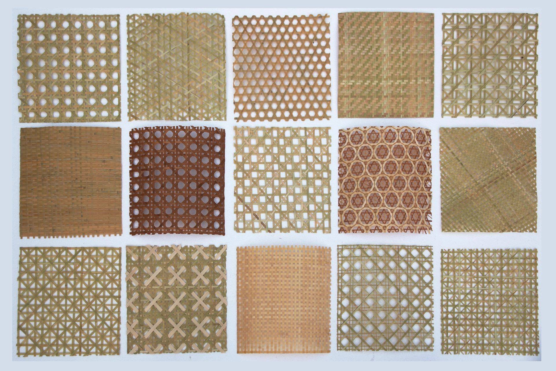 15款常用手工竹编纹样 15款常用手工竹编纹样:六角孔,八角孔,十字孔