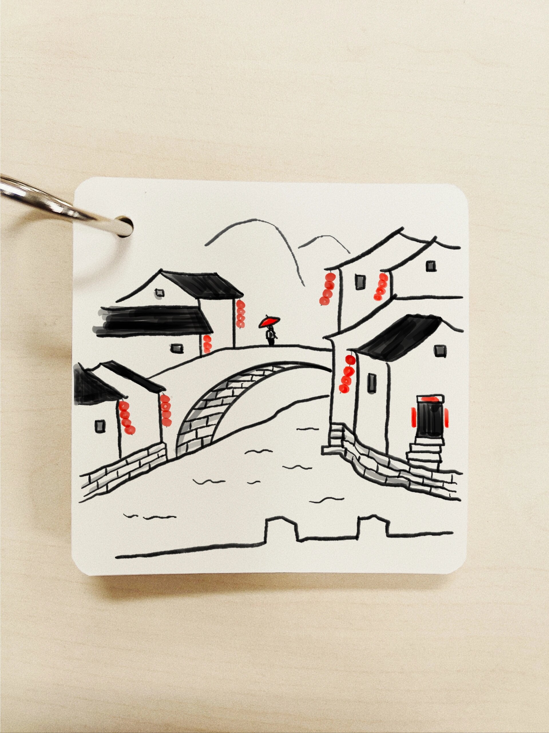 简单古镇小画丨附过程