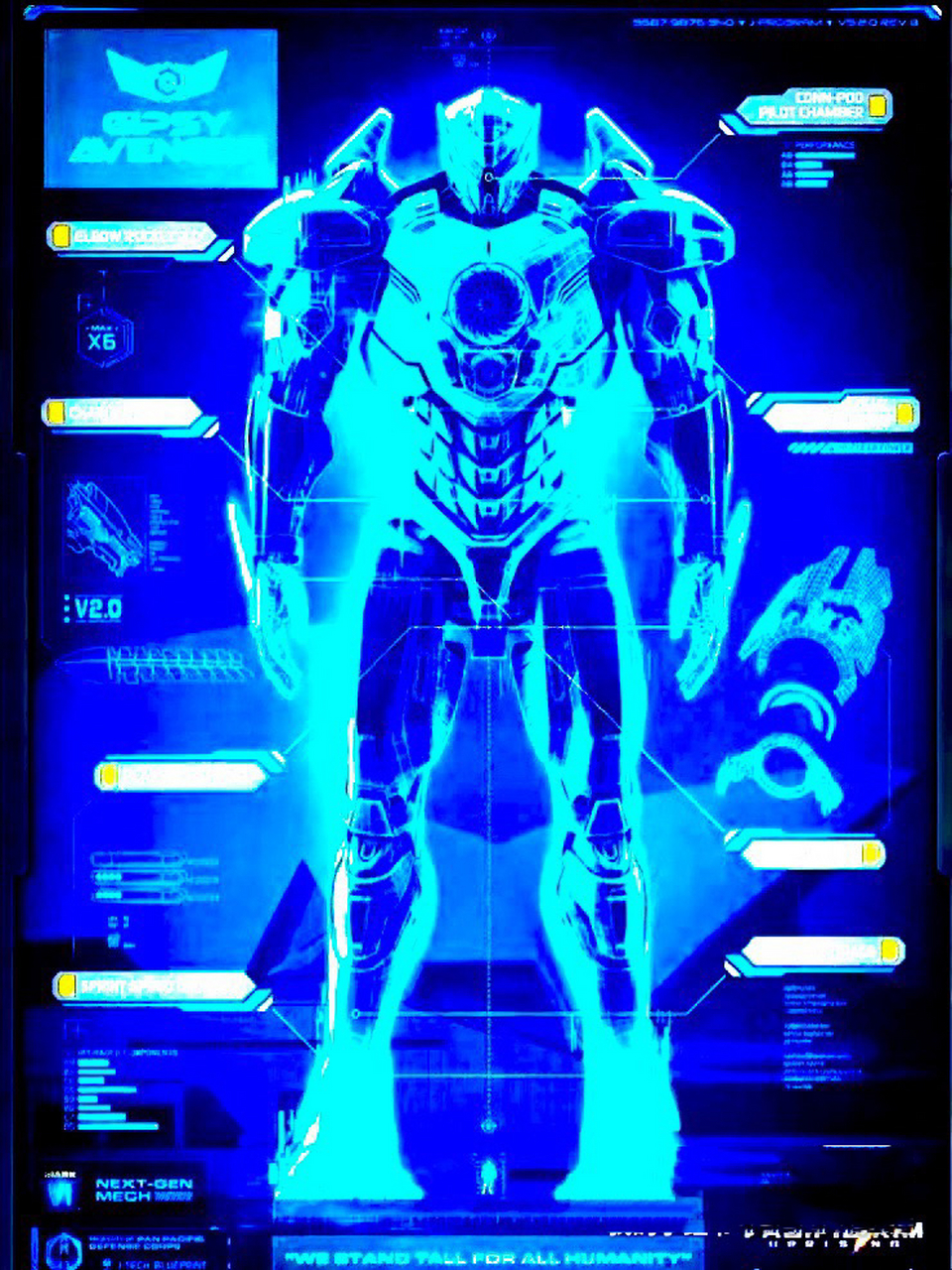 环太平洋所有的机甲设计图 环太平洋所有的机甲设计图